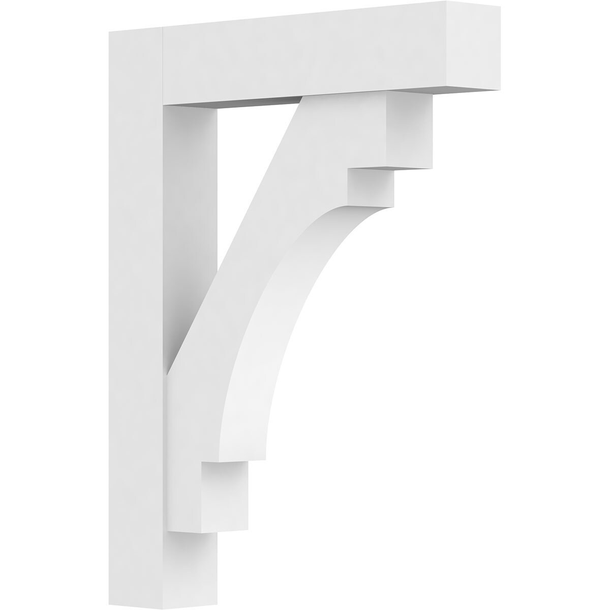 Ekena Millwork BKTP03X20X26MRC05 Standard MercedGrade 3-in x 20-in x 26-in Off-white PVC Standard bracket