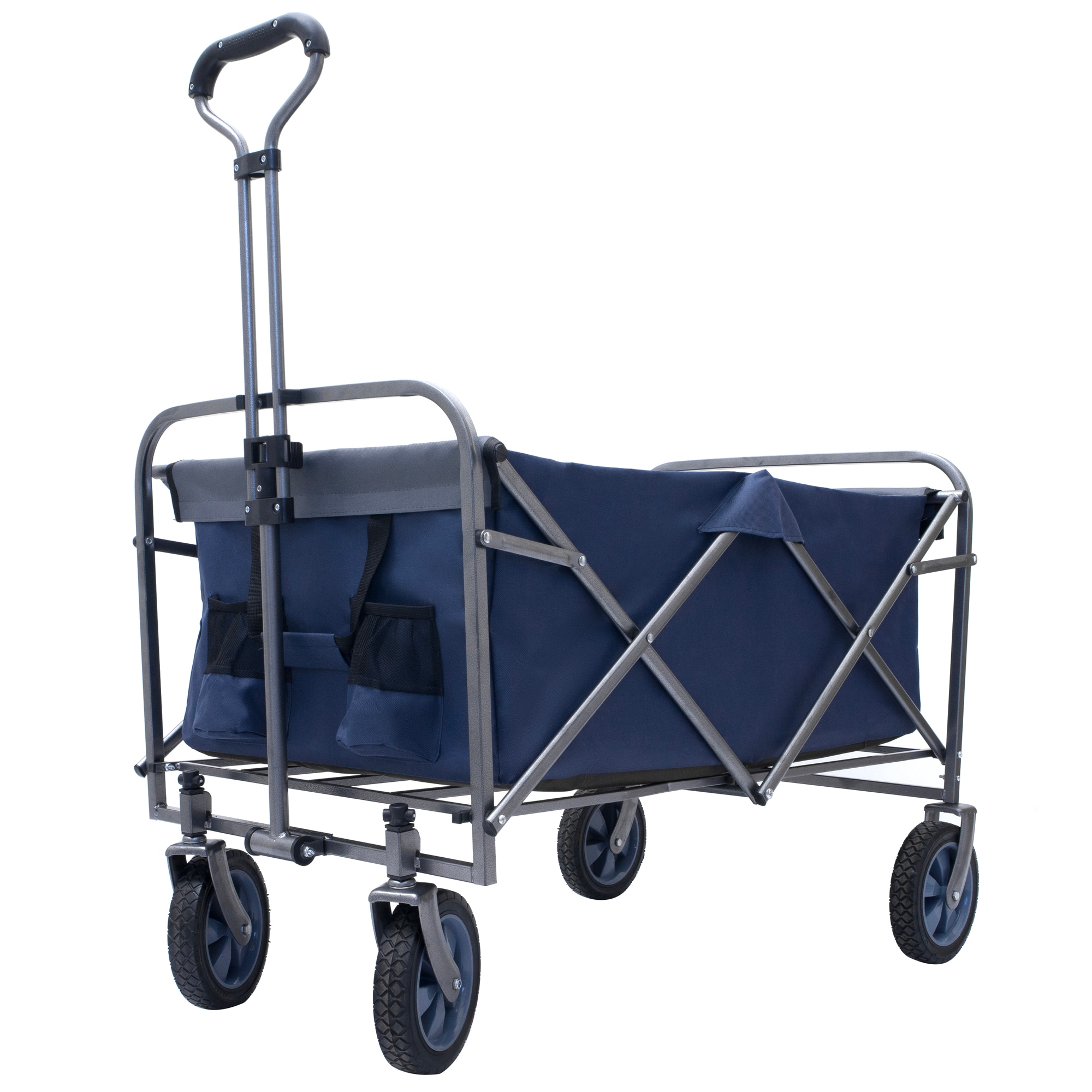CESICIA FCOMS15G 4.6-cu ft 4 Wheel Steel Push Wheelbarrow Flat-Free Tire