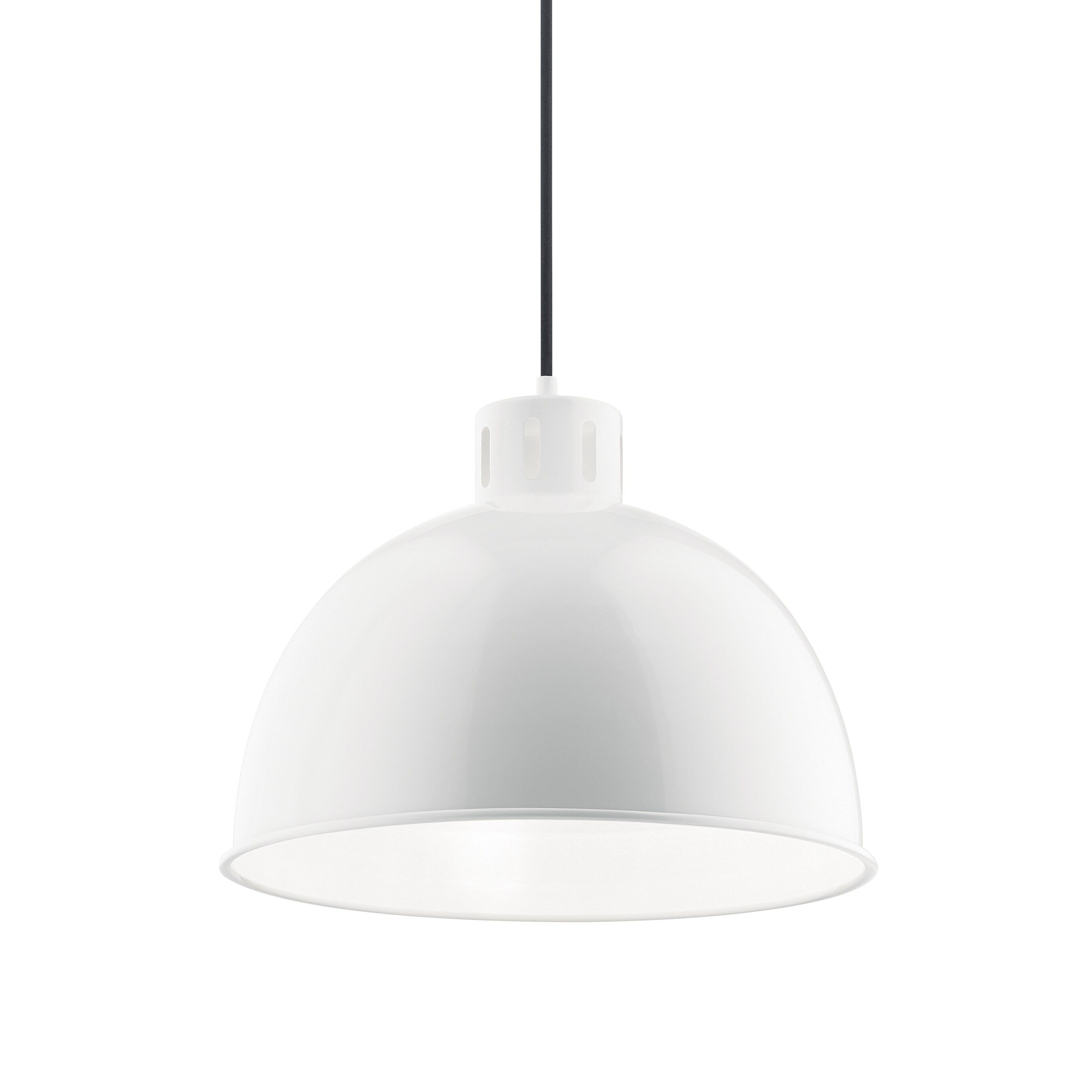 Kichler Zailey White Modern/Contemporary Dome Hanging Pendant Light in ...