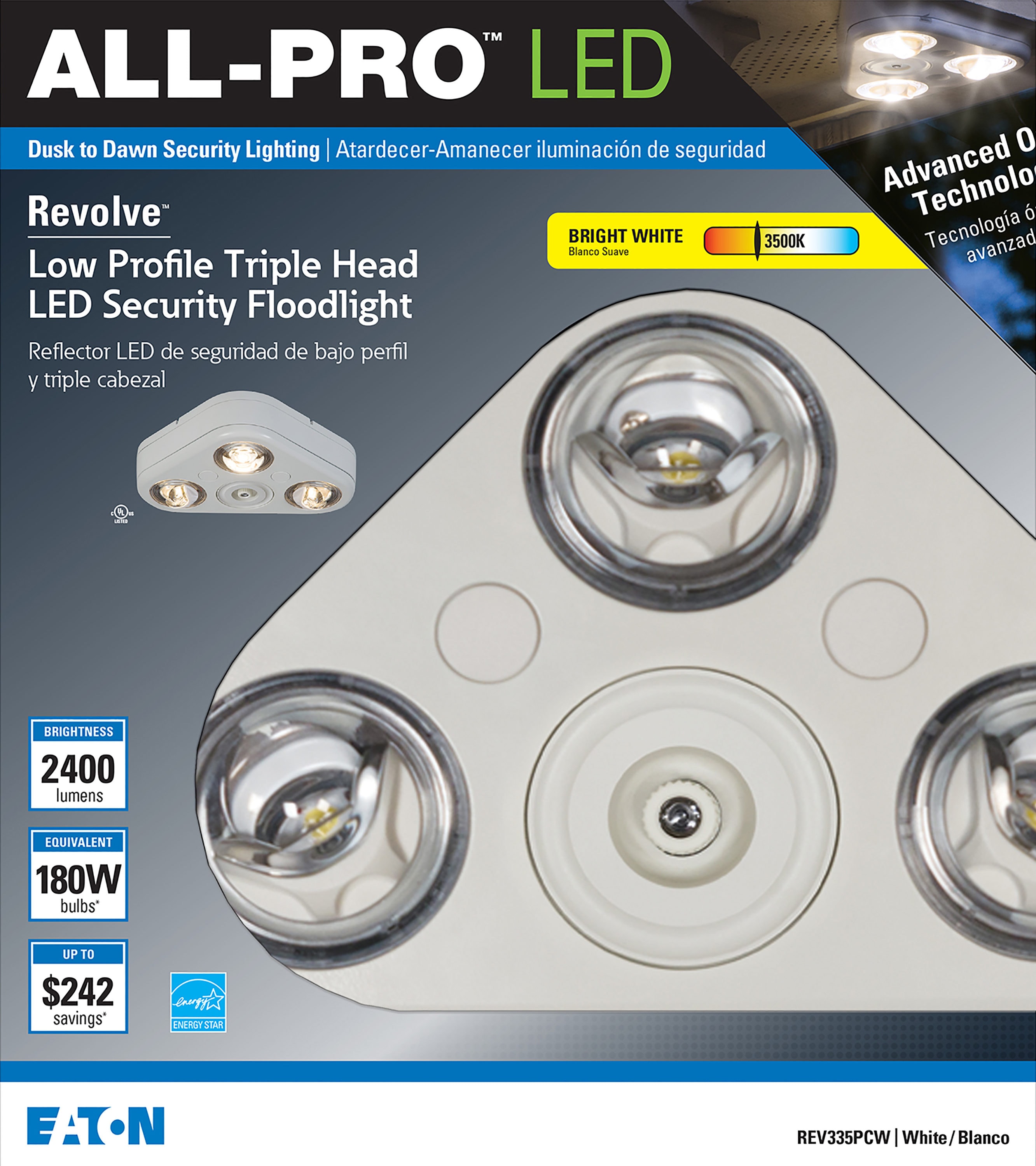 All-Pro White Hardwired LED Outdoor Dusk-to-Dawn Floodlight at Lowes.com