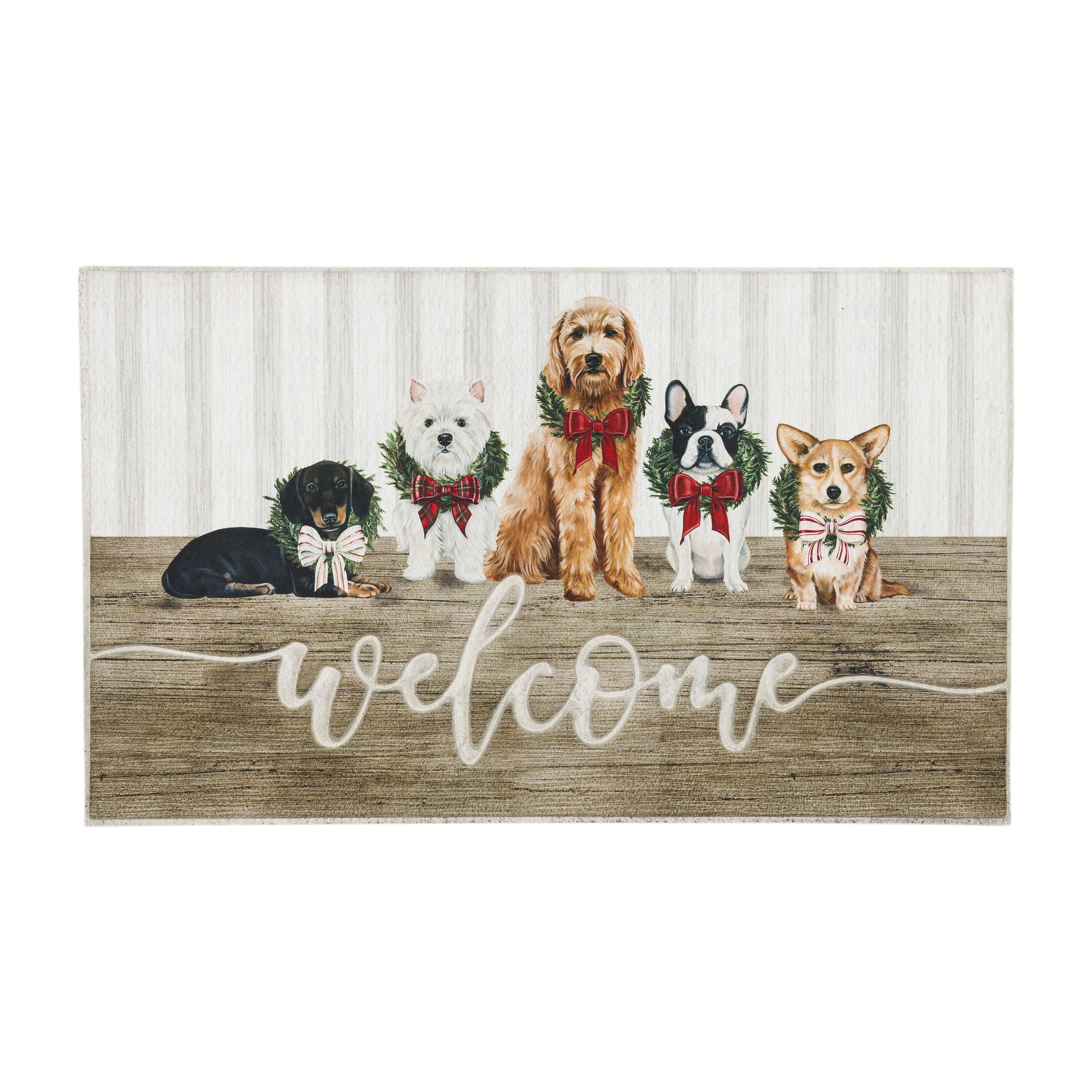 Holiday Living 2-ft x 3-ft Multiple Colors/Finishes Rectangular Outdoor  Winter Door Mat at