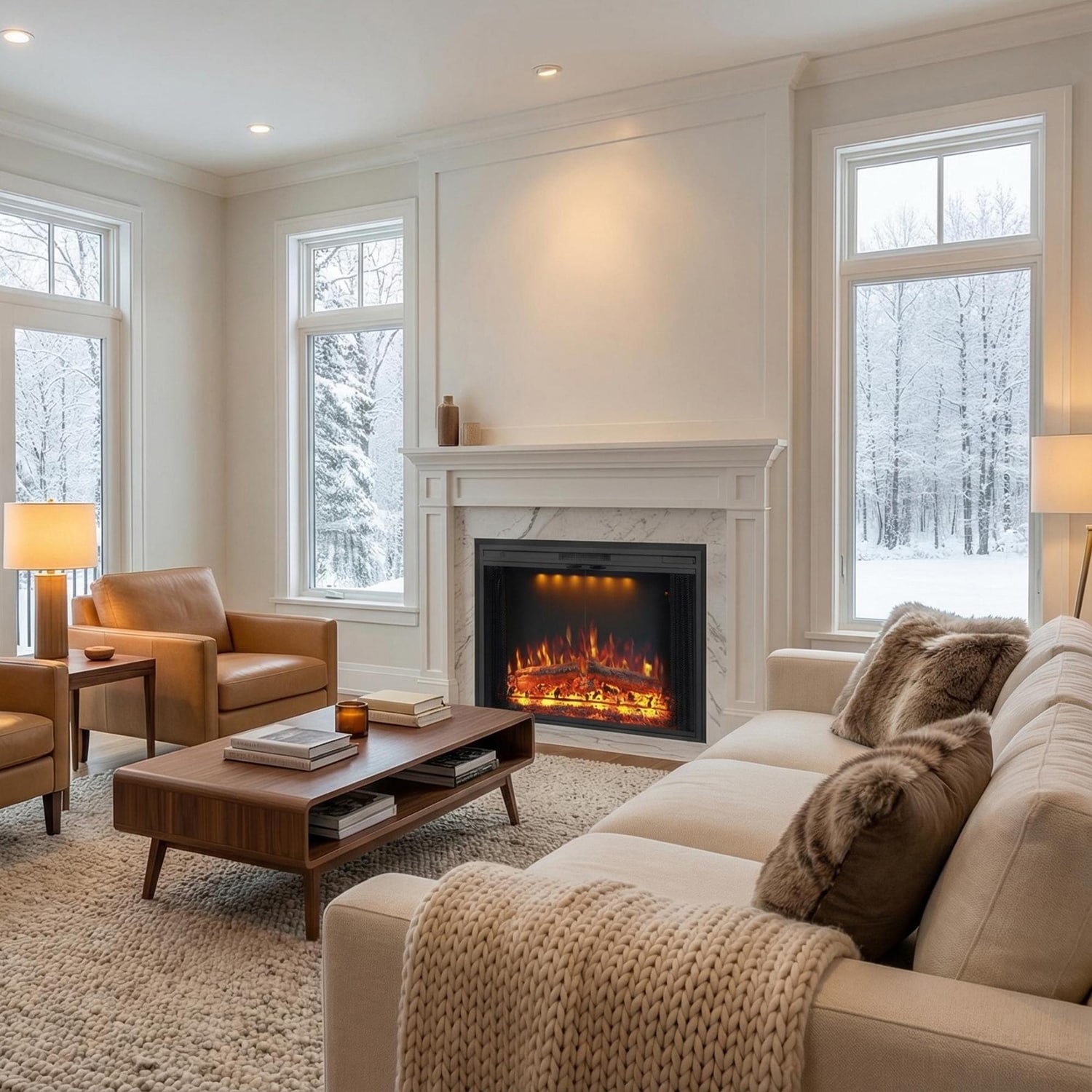 Mondawe MO-0501EF33M Electric-Fireplaces - View #3