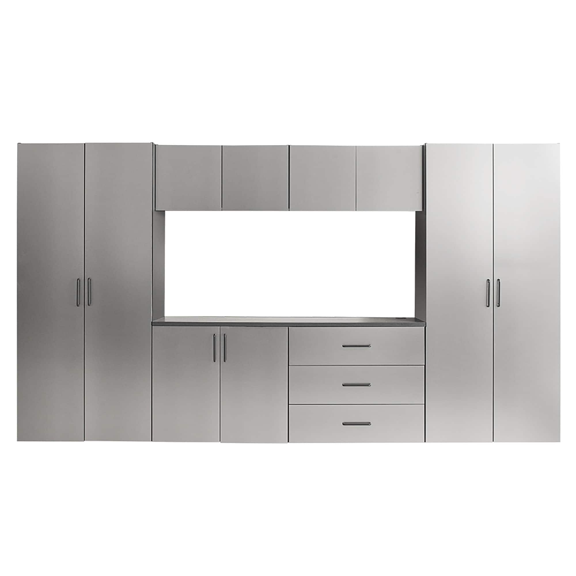 LOVMOR SF-R-B040S00080 Astro Series 128 in. W x 79 in. H x 20 in. D Garage Cabinet Set A (7-Piece)