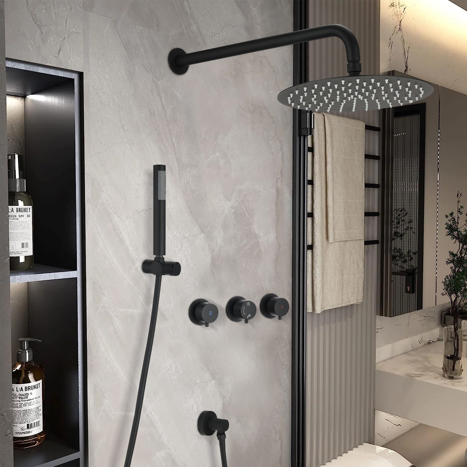 Flynama XY-Q-2135BN1P1 Showerhead-Bar-Panels - View #10