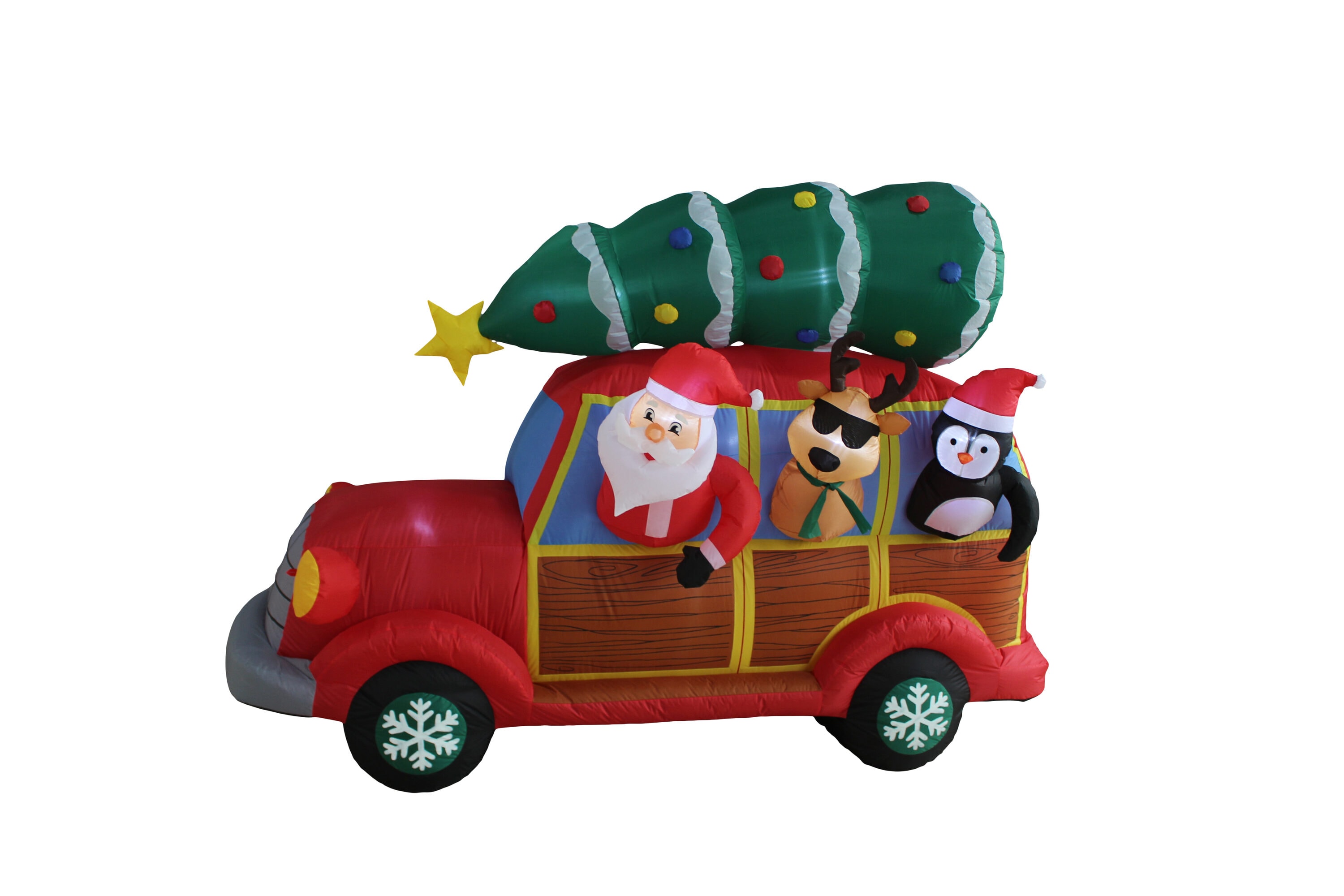 A Holiday Company HC-79342 5.08-Feet Lighted Santa Christmas Inflatable