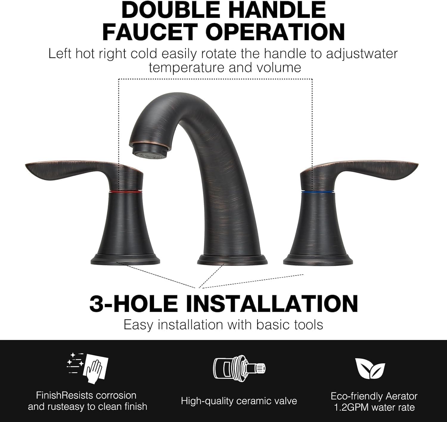 Qeetex DHZ-PHO-0X3LCHC4 Lavatory-Faucets - View #4