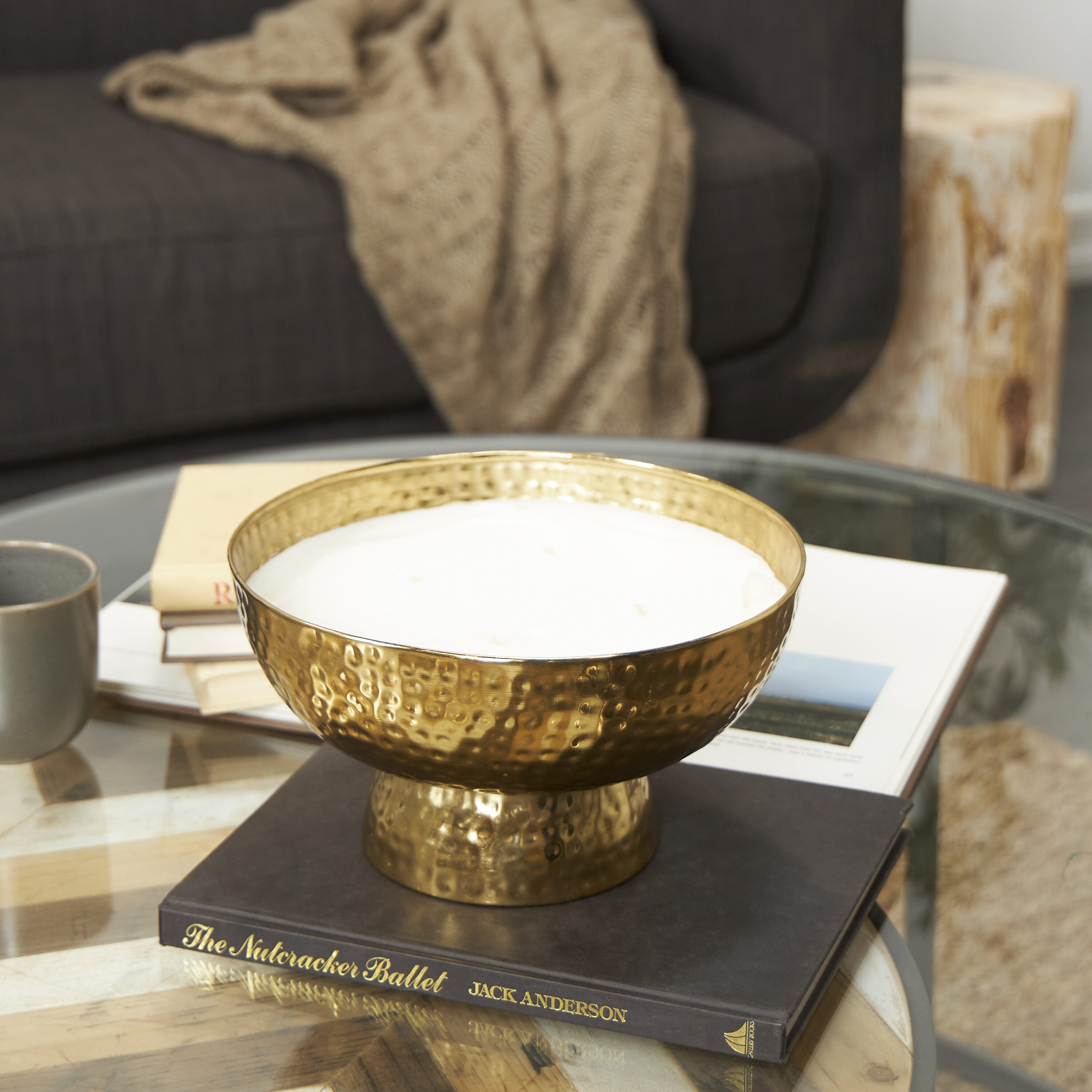 Grayson Lane 820596 English Garden Gold Votive candle