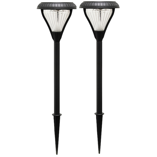 Gama Sonic 2-Pack Premier 36x Brighter (43.2-Lumen) 1-Watt Black Solar LED Path Light Gama Sonic 2-Pack Premier 36x Brighter (43.2-Lumen) 1-Watt Black Solar LED Path Light