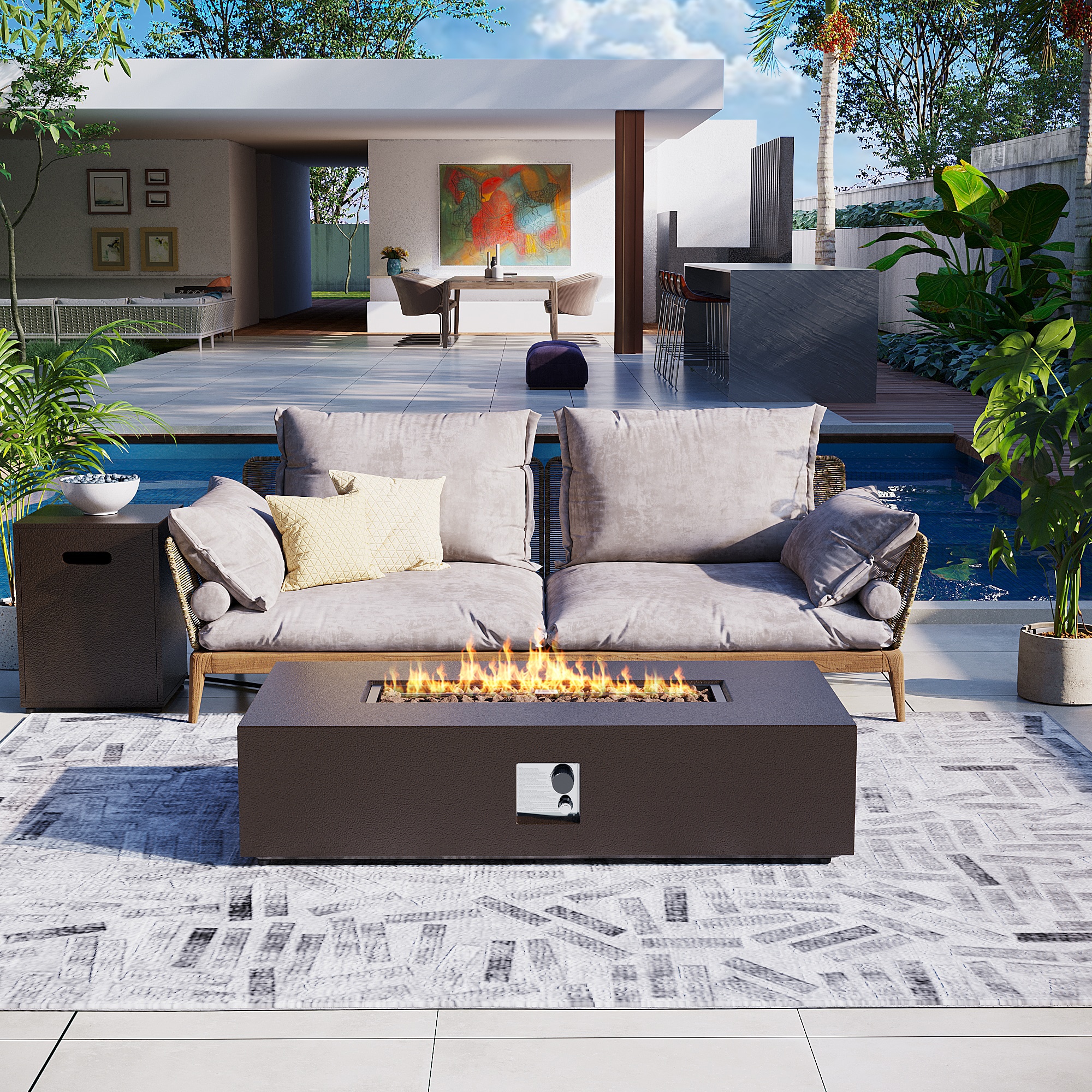 Patio Watcher 56TP-BROWN-KDWST Outdoor-Gas-Firepits - View #7
