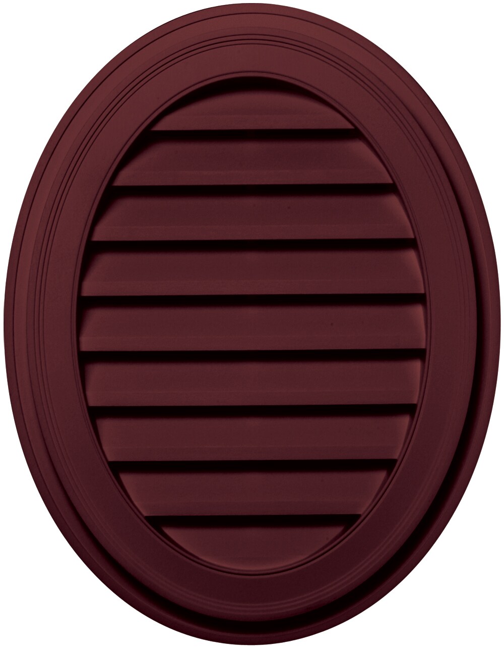 Builders Edge 120042127078 21-in x 27-in Wineberry Oval Vinyl Gable Louver Vent