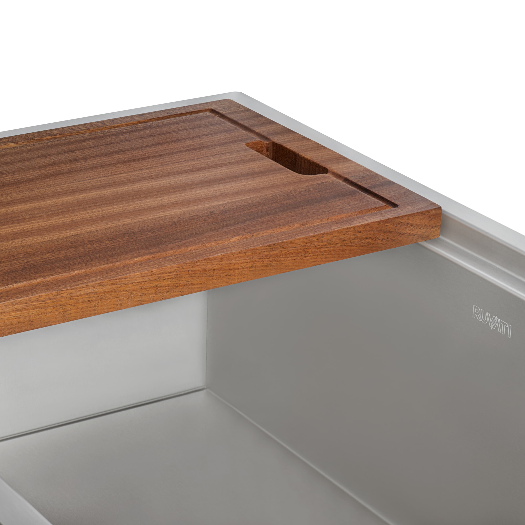 Ruvati Mahogany 17" Rectangular Wood Cutting Board