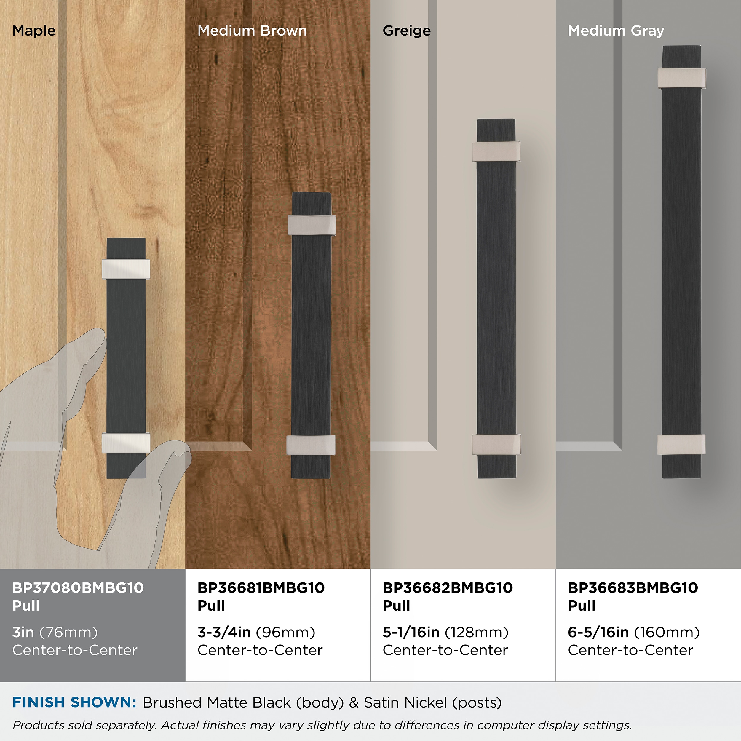 Amerock BP37080BMBG10 Cabinet-Pulls - View #6