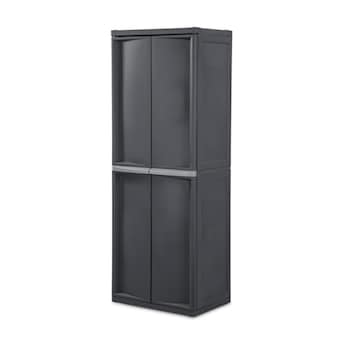 Sterilite Corporation 25.6-in W x H Gray Freestanding Utility Storage Cabinet in the Utility Storage Cabinets department at Lowes.com