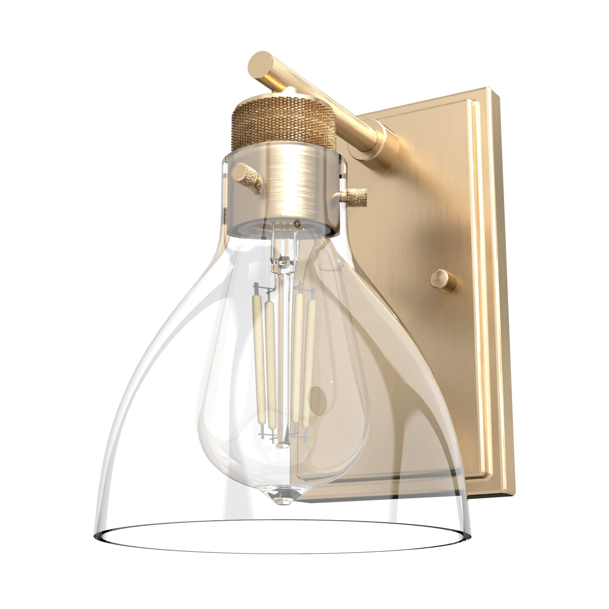 Hunter 19299 Van Nuys 1 -Light Matte Gold Transitional