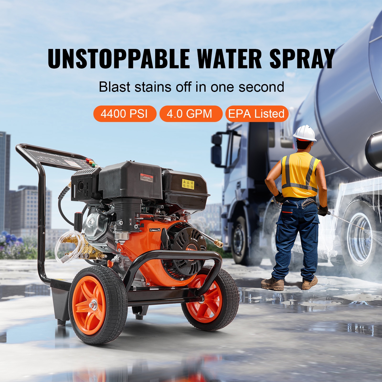 VEVOR SCR4400PSI4001449V0 Gas-Pressurewashers - Thumbnail View #2