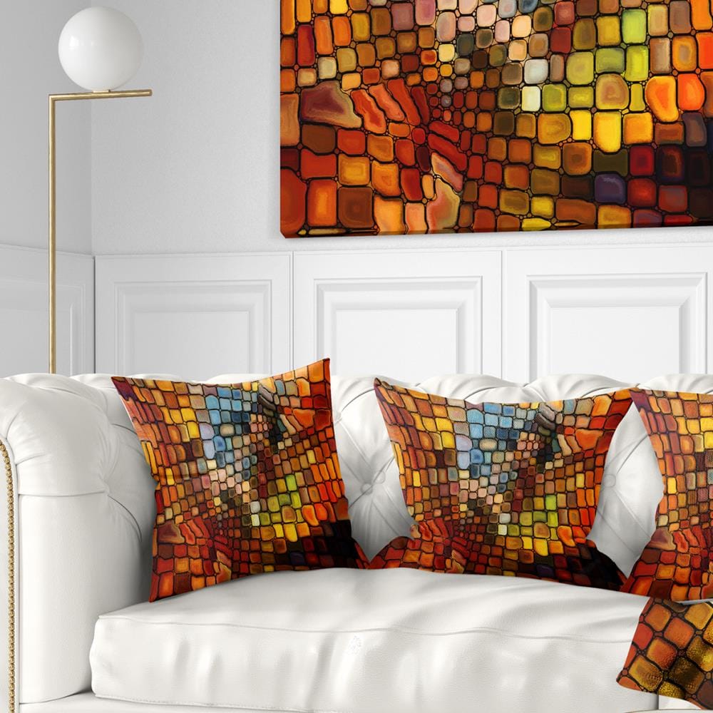 Kess InHouse Project M Rainbow Abstract 23 x 23 Square Floor Pillow
