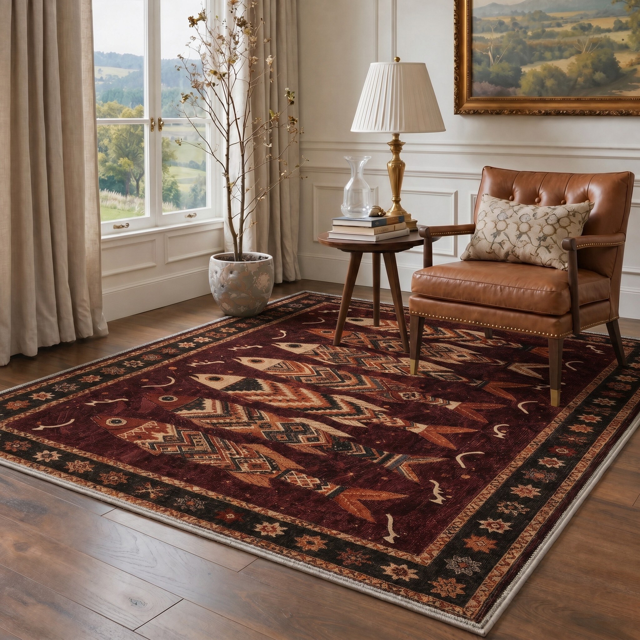 BAVNI ARB3254-RED-8X10 rugs - View #2