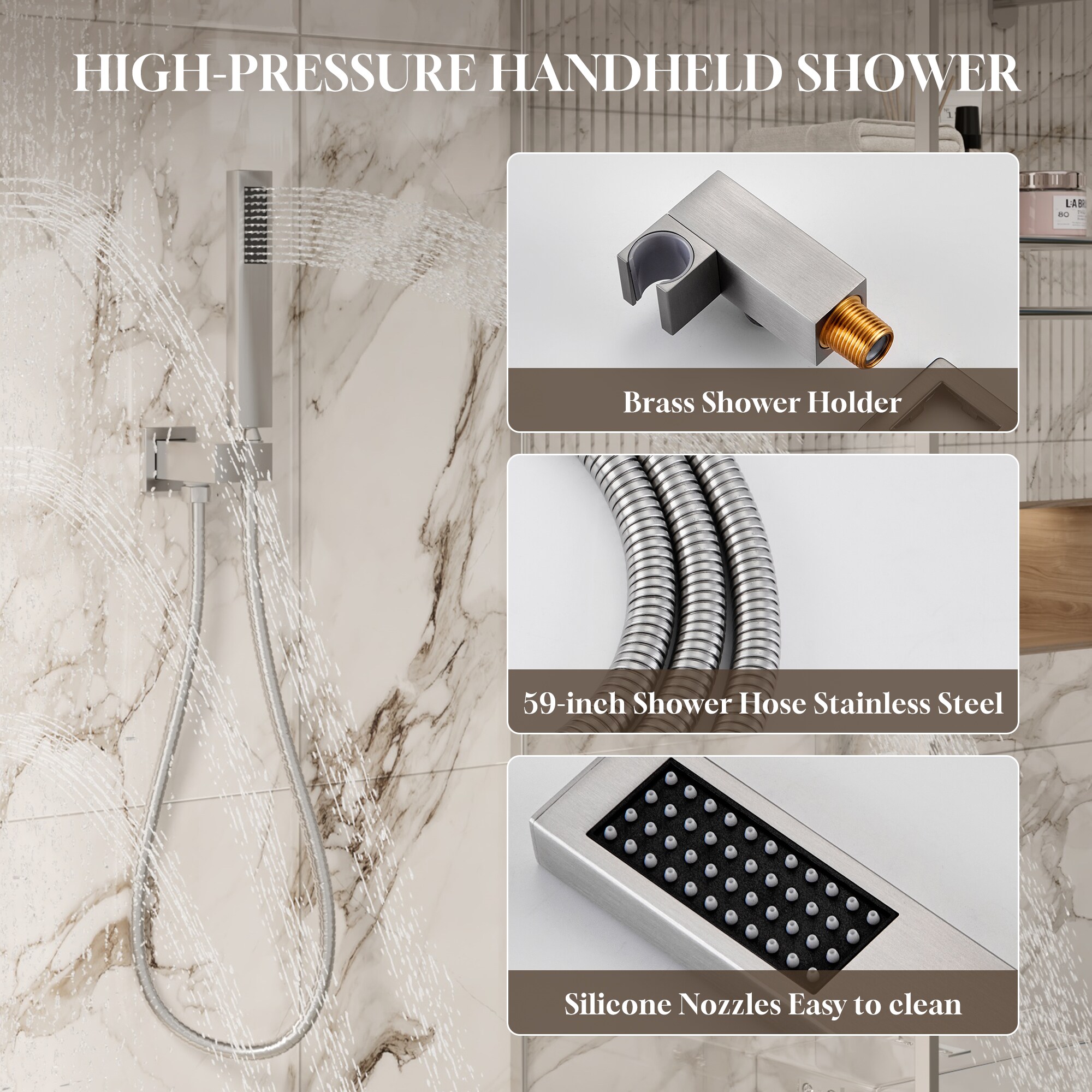 CASAINC EB-C-2-12-BN Showerhead-Bar-Panels - View #6