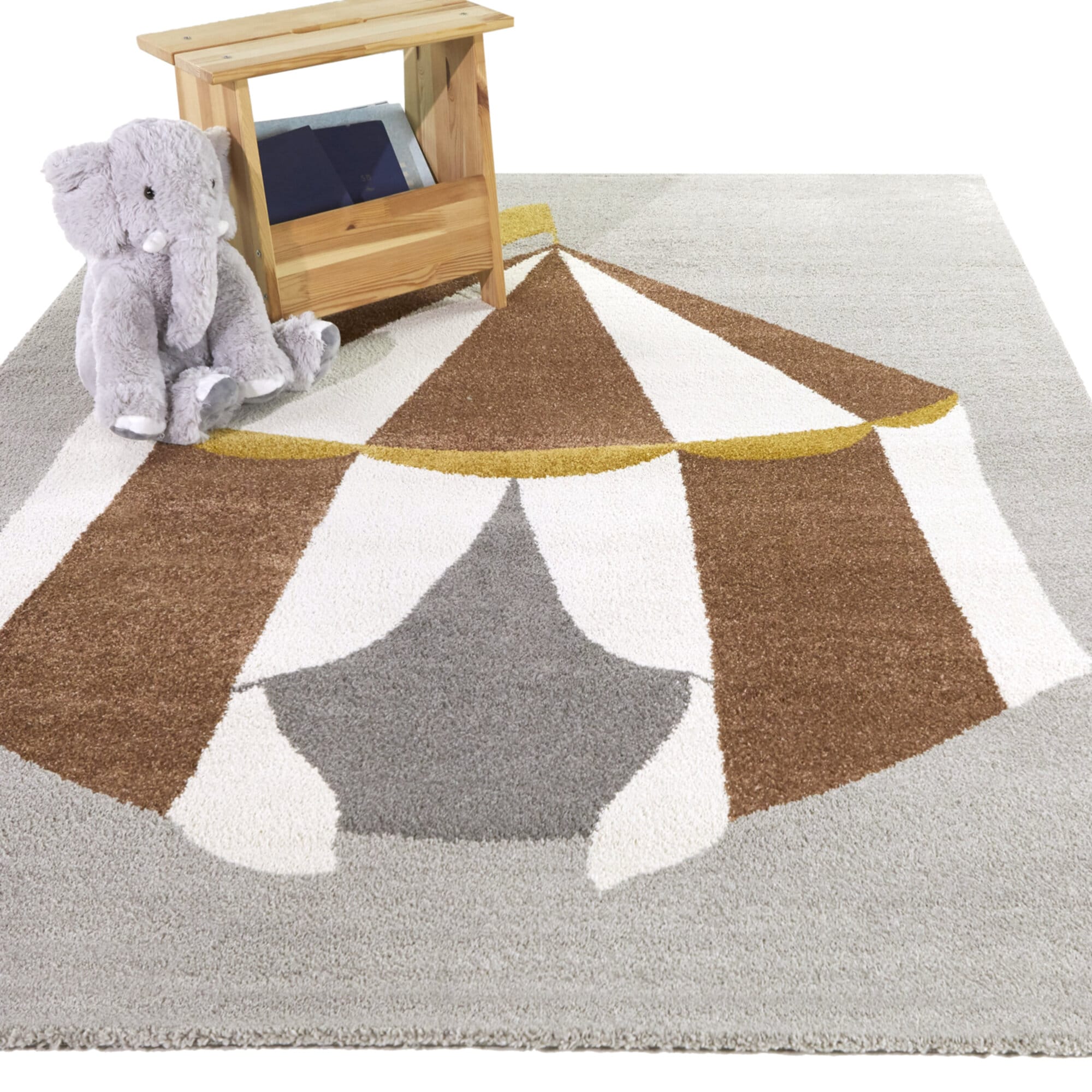Balta 3122521 4 x 5 (ft) Polypropylene Grey Rectangular Indoor Global Area rug
