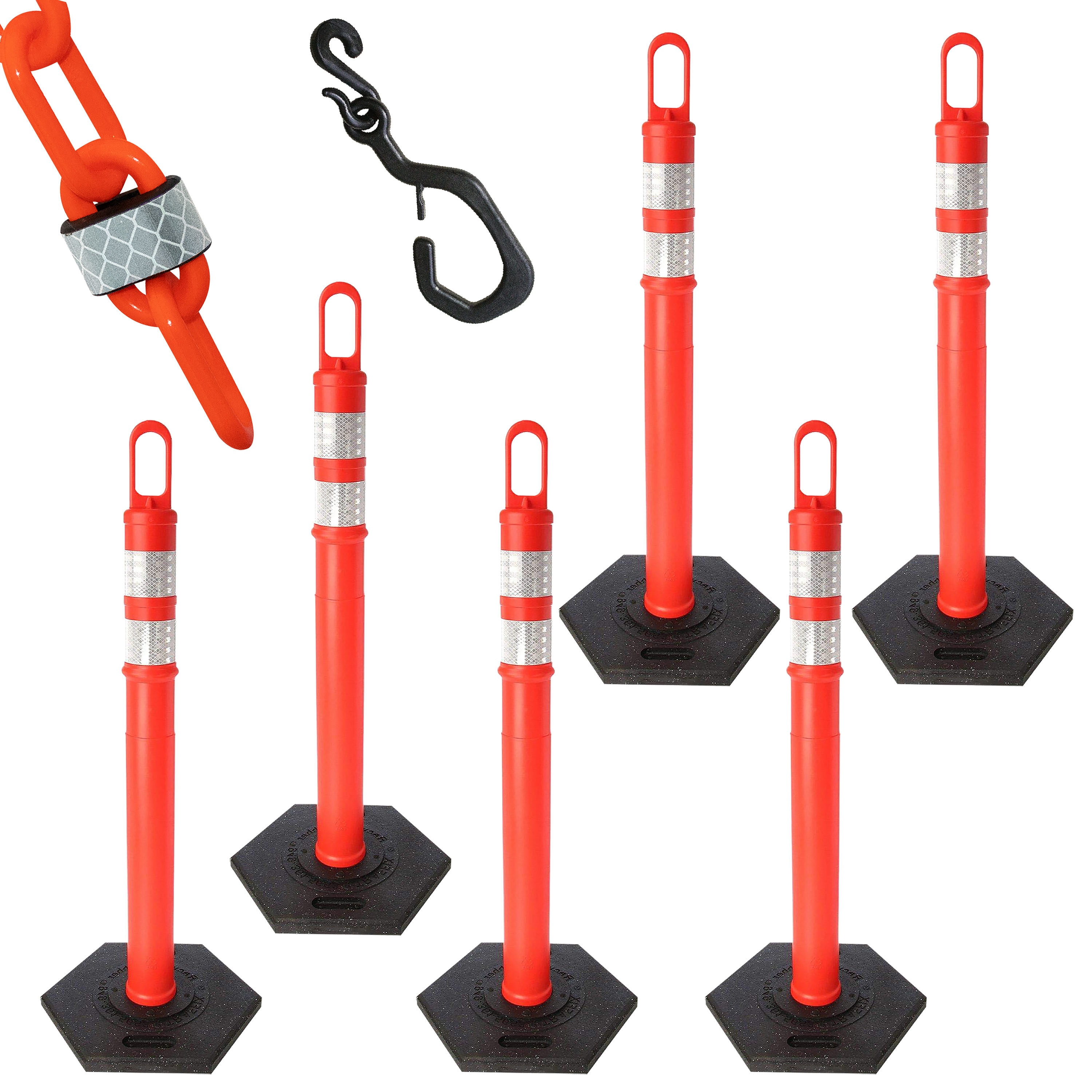 Mr. Chain 78313-6 Delineator and Reflective Chain Kit (6-pack)
