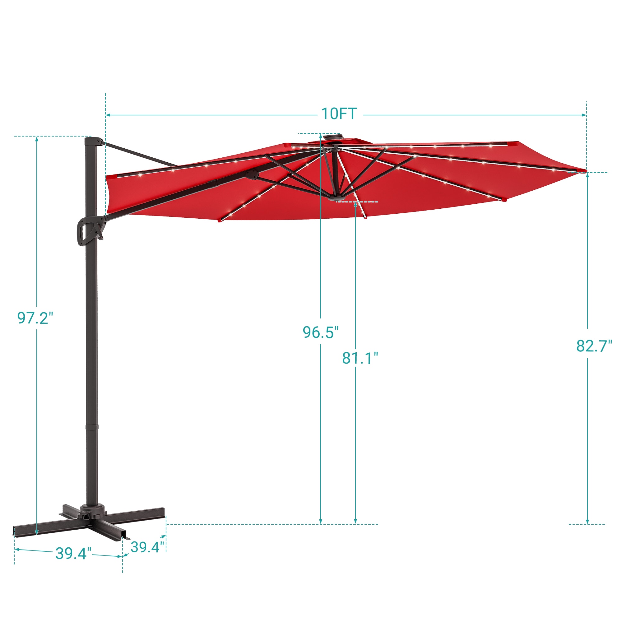 ACEGOSES LW-LED-JC12R Umbrellas-2 - View #3
