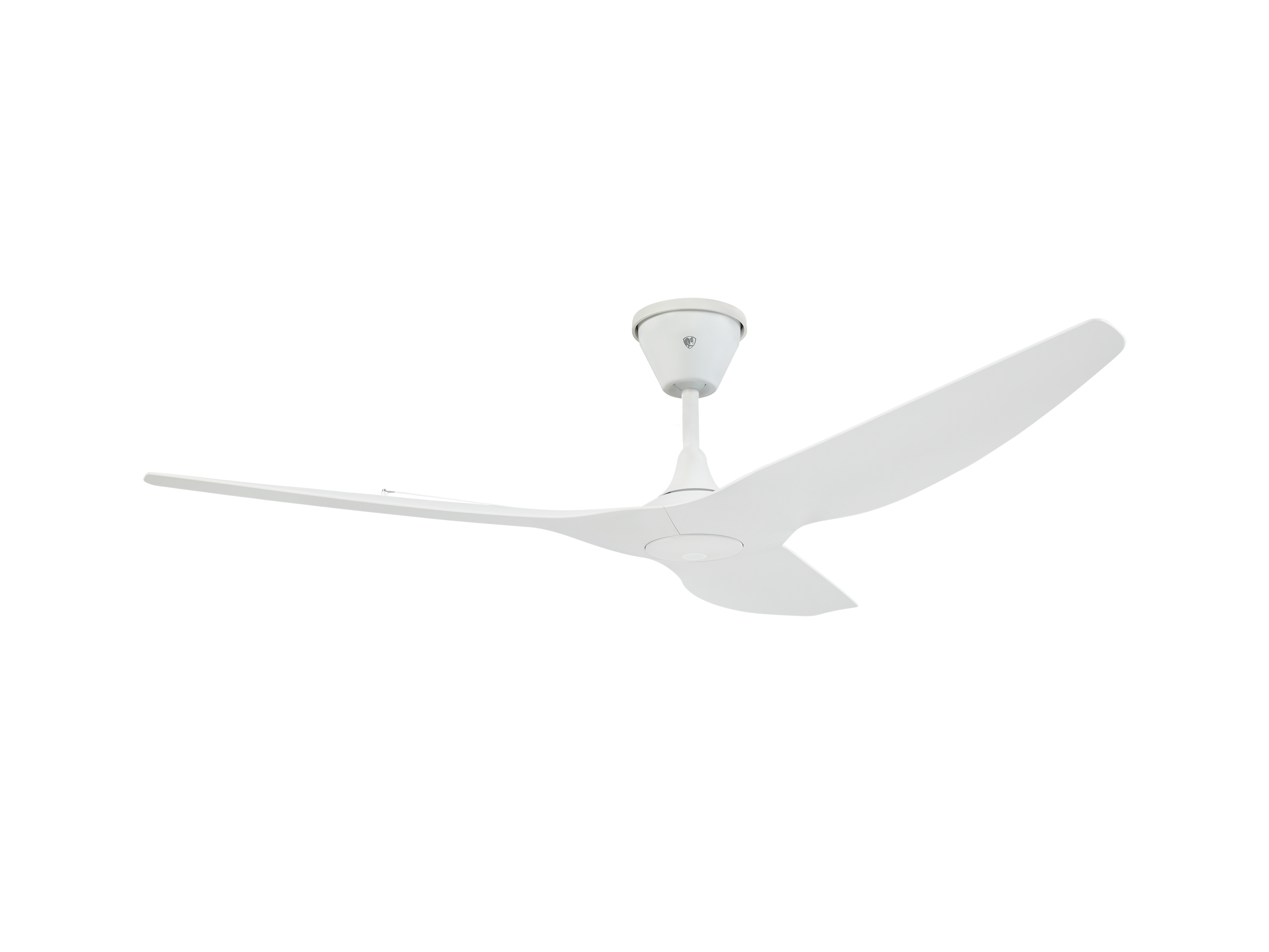 Big Ass Fans 840325218373 Coastal 60-in Color-Changing Outdoor Smart White with White Blades Ceiling Fan and Remote ( 3 -Blade )