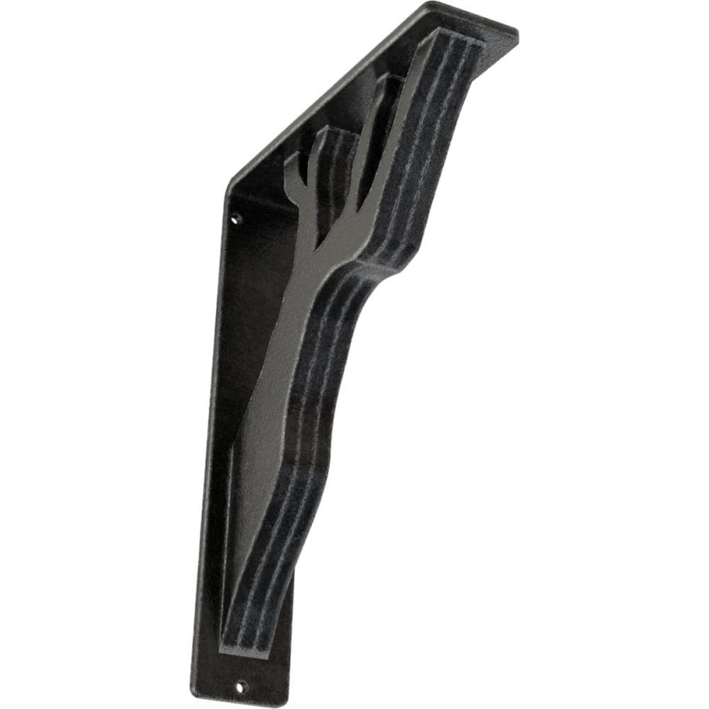 Ekena Millwork BKTM02X07X10TDAAPW Damon 7.5-in x 2-in x 10-in Gray Wrought iron Countertop support bracket
