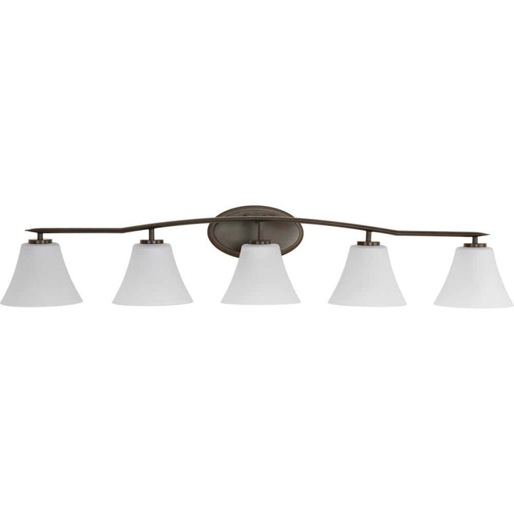 Progress Lighting Bravo 5-Light Bronze Transitional Vanity Light in the ...