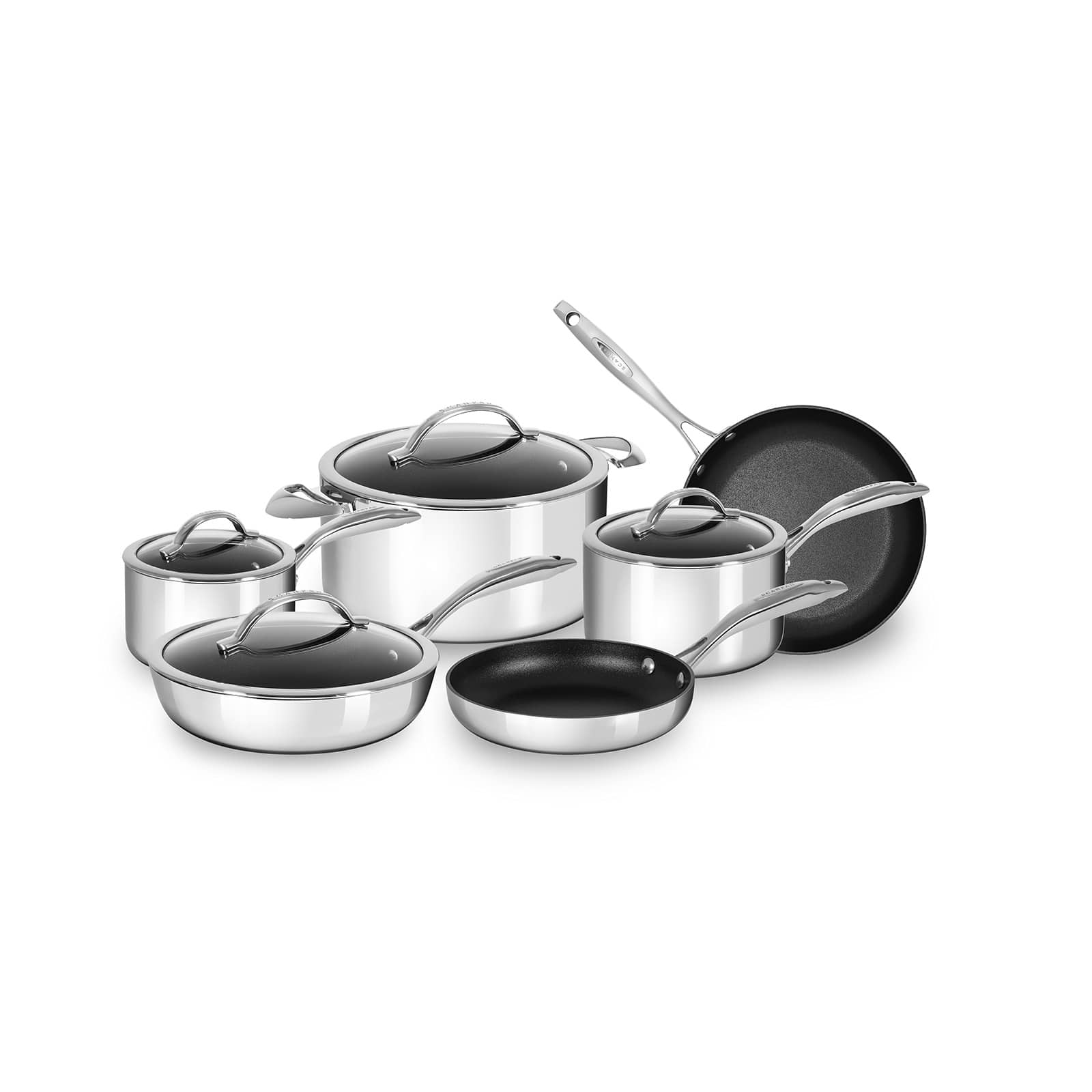 Scanpan Haptiq Stainless Steel 10 Piece Cookware Set #6001100000