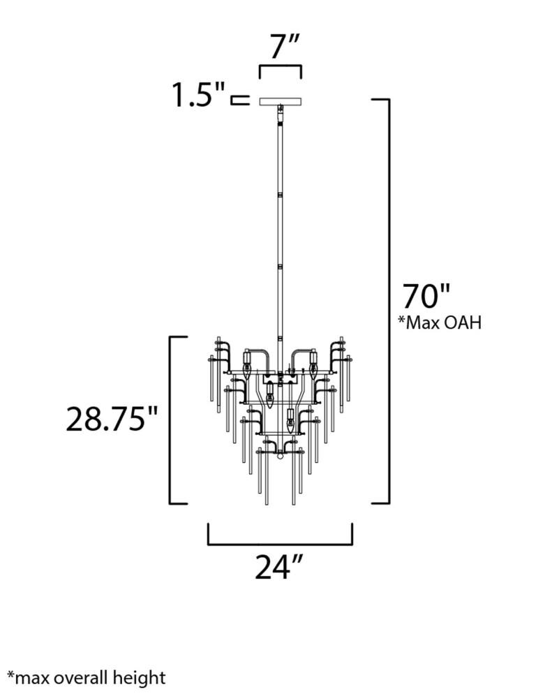 Maxim Lighting Majestic 12-Light Gloss Gold Glam Dry rated Chandelier ...