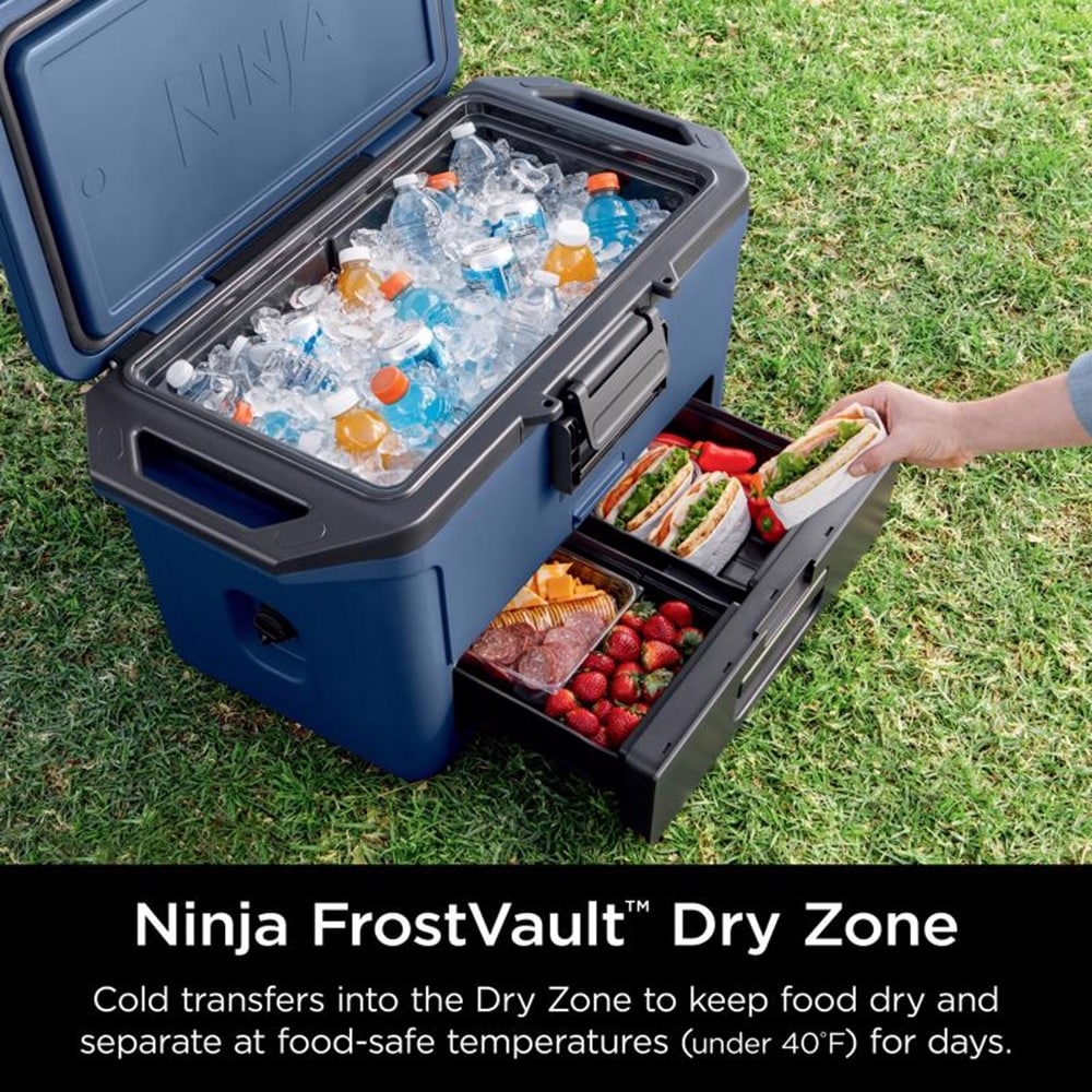 Ninja FrostVault Blue 50 qt. cap. Hard Cooler 1 pk in the Portable