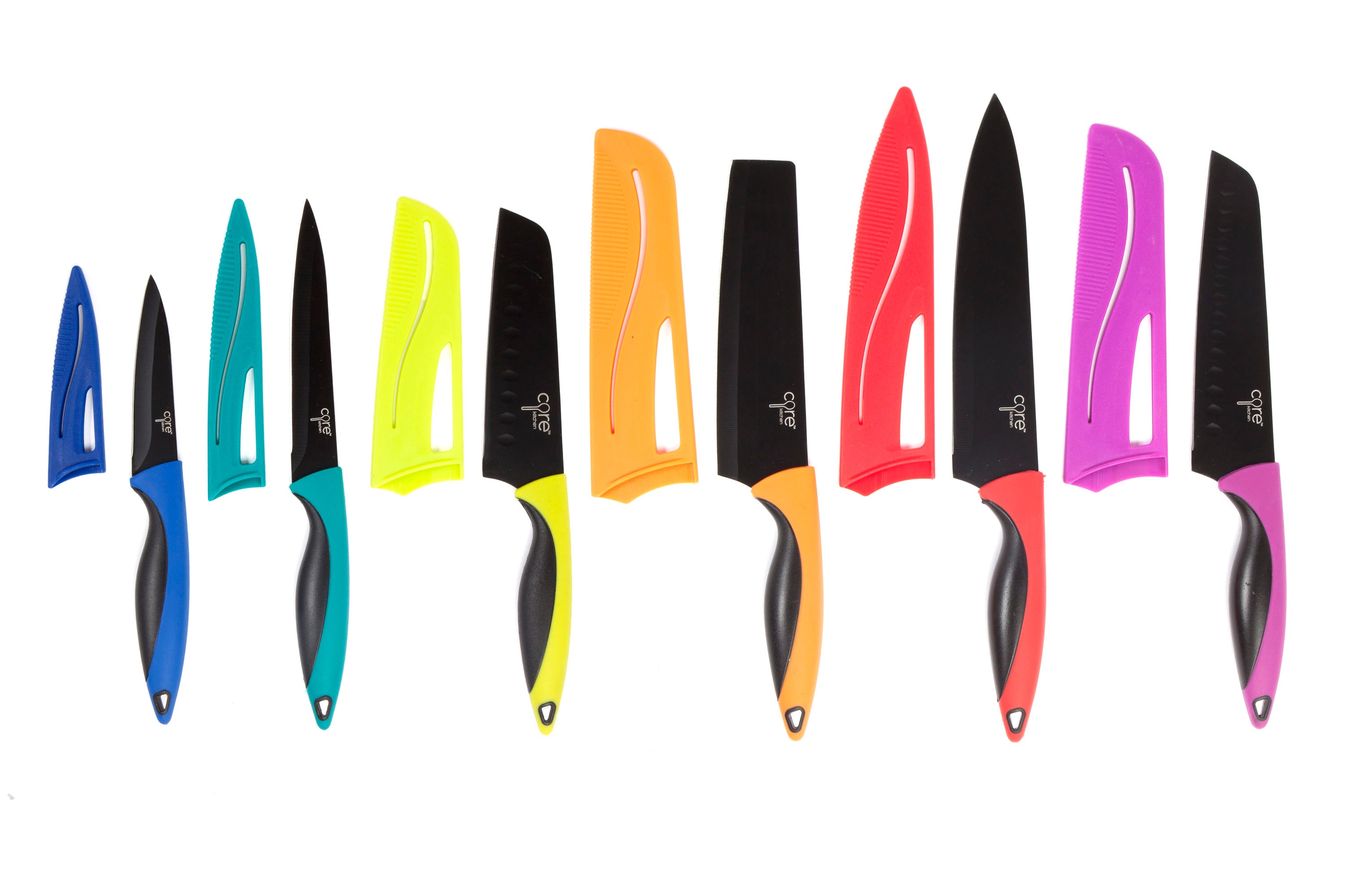 Core Home Perfect Precision 12pc Knife Set - Stainless Steel Blades,  Ergonomic Handle, Multiple Colors - Ideal for Precision Cutting and  Chopping in the Cutlery department at