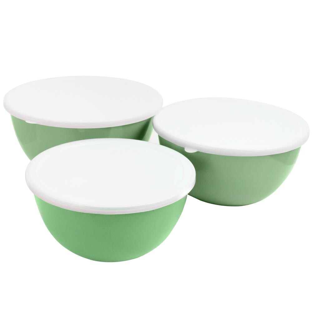 Sterilite 8 Piece Plastic Kitchen Covered Bowl Mixing Set with Lids (18  Pack)