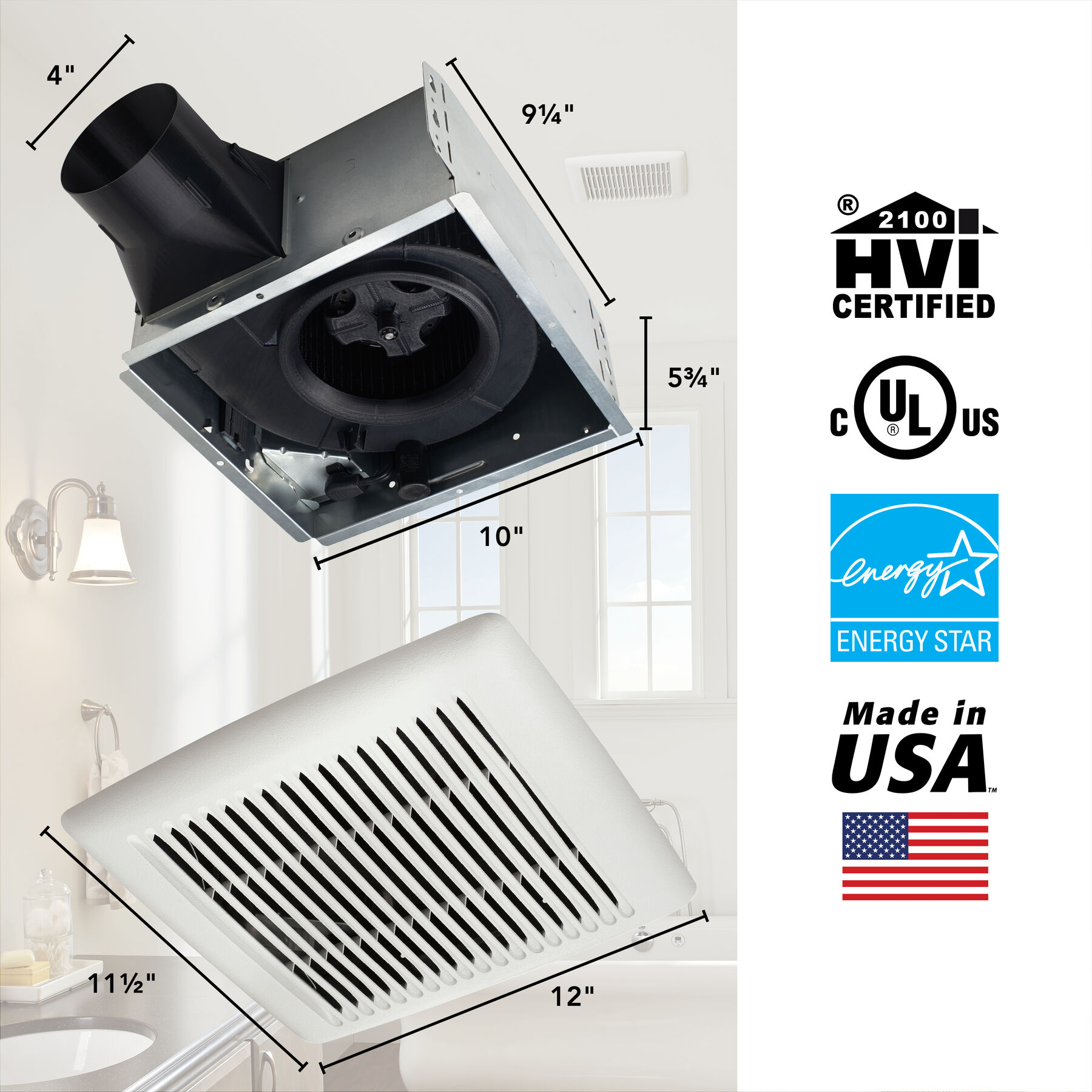 Broan AE110 Bath-Fans - View #7
