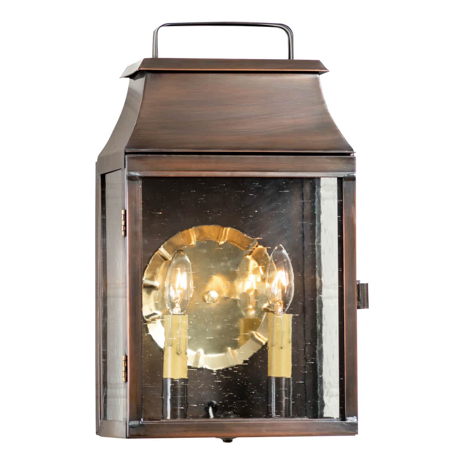 Irvin's Tinware Valley Forge Wall Light in Antique Copper - 2 Lights - Tinware