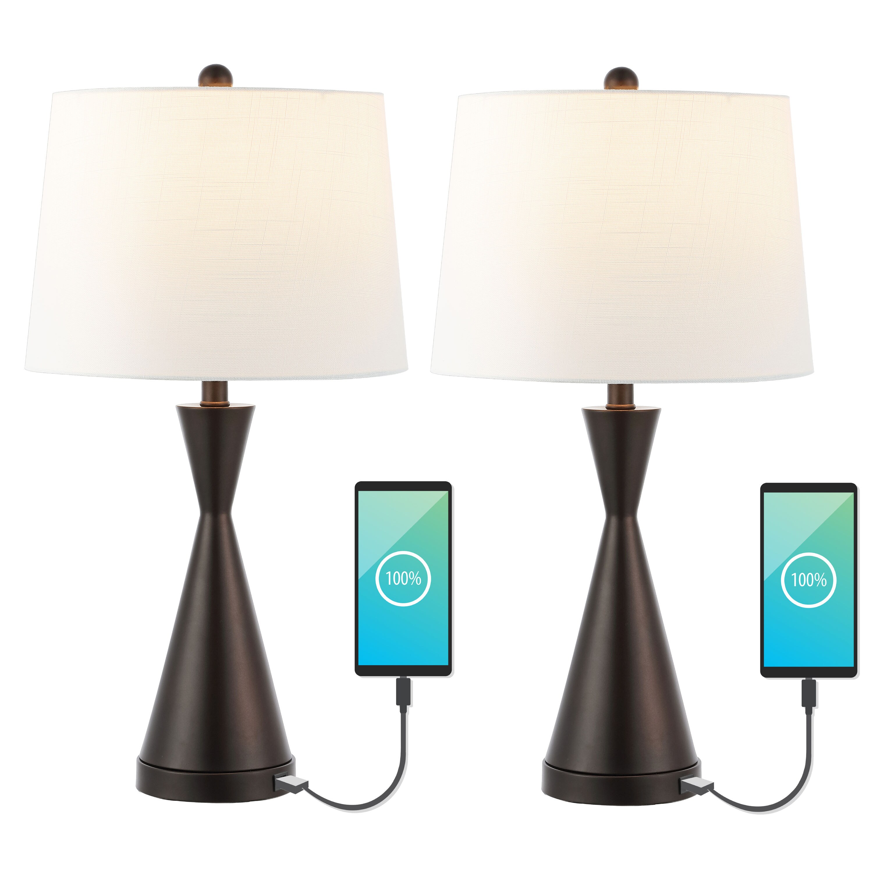 JONATHAN  Y JYL4046C-SET2 Table-Lamps - View #2