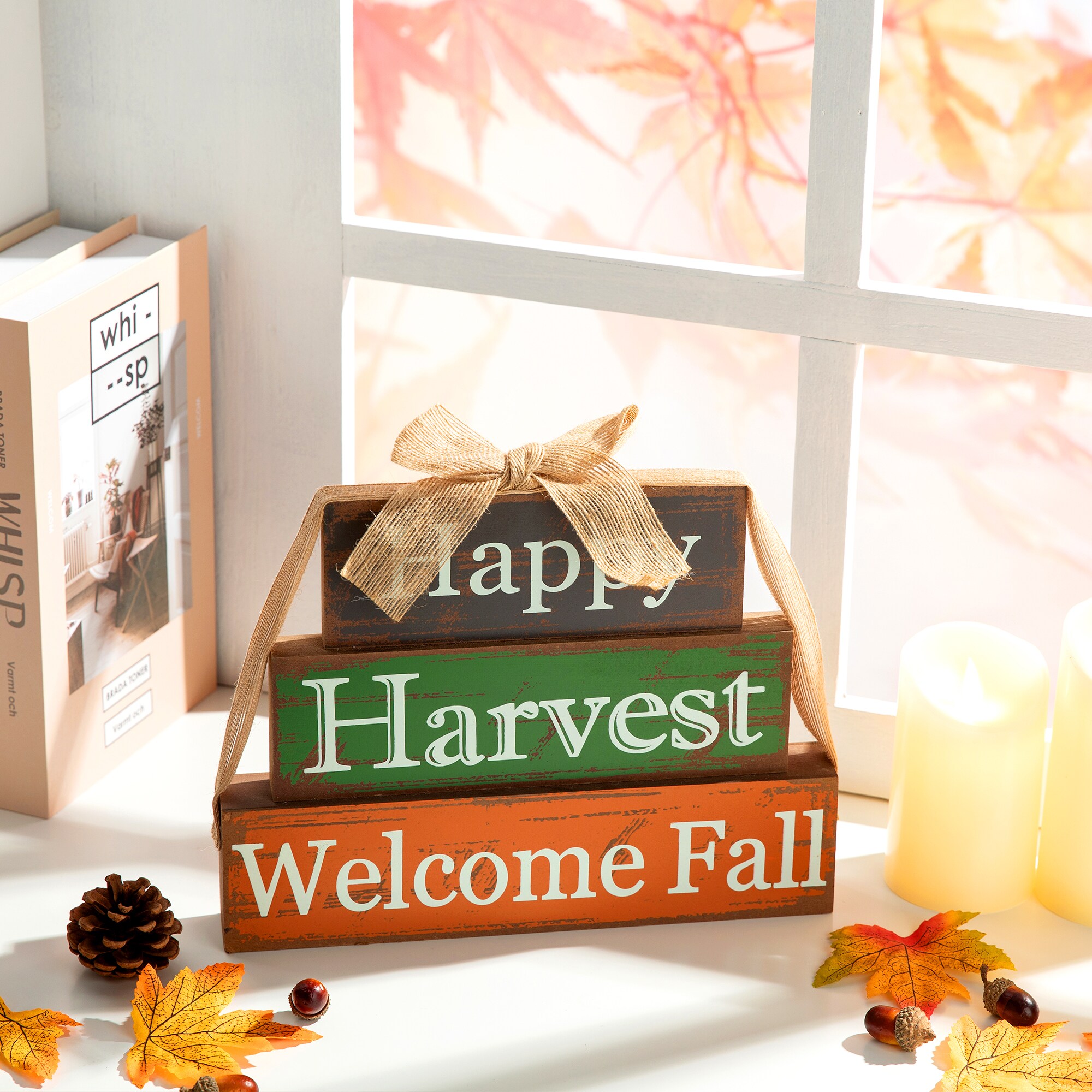 Glitzhome 8.55-in Harvest Tabletop Decoration in the Fall Decor ...