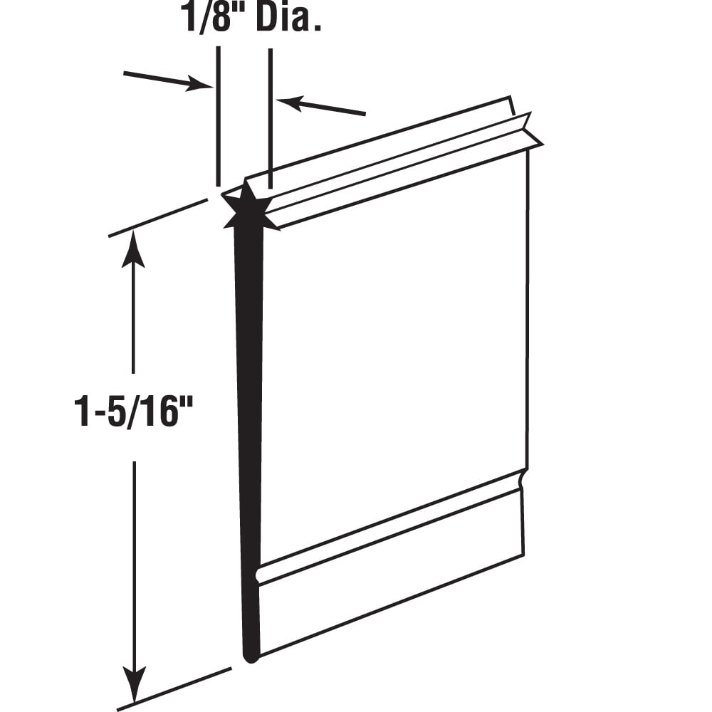 Prime-Line M 6227 Tub-Shower-Door-Waterproof-Stripping - View #2