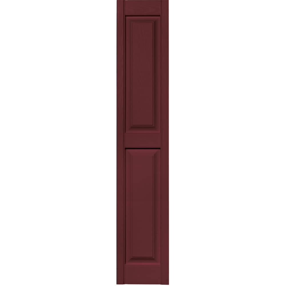 Vantage V4711263078 12-in W x 63-in H Wineberry Raised panel Exterior Shutters ( 1 -Pack )