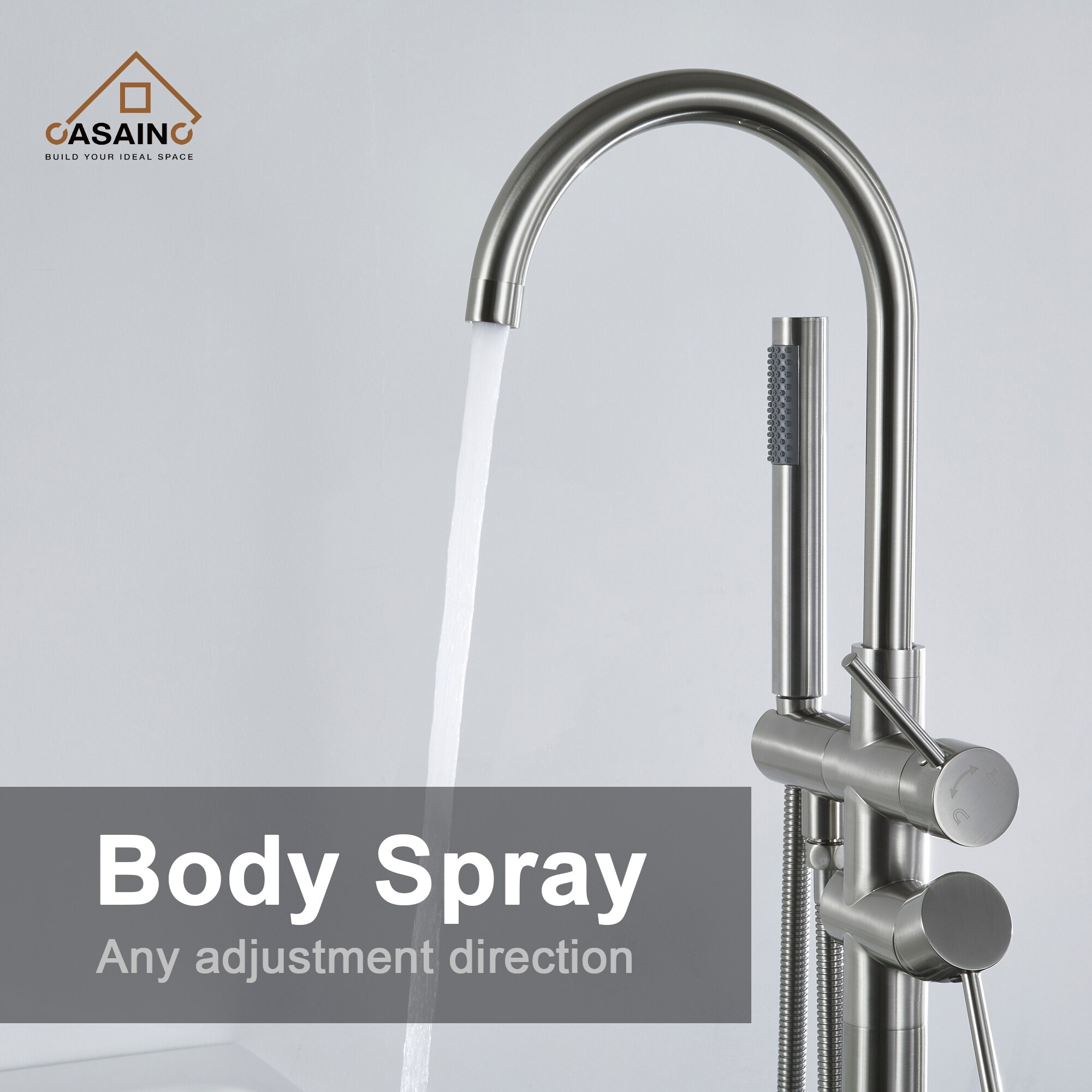 CASAINC TC06-BN Roman-Tub-Faucets - View #5