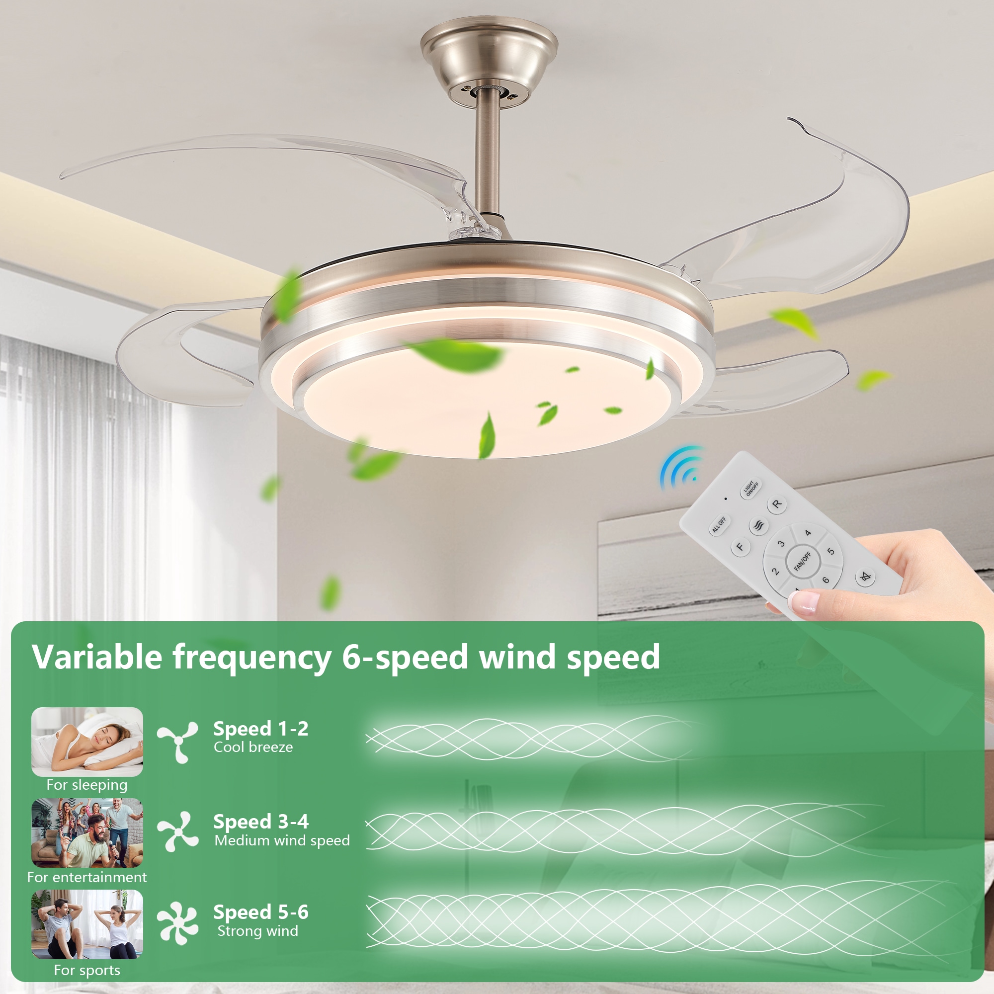 WELLFOR VTZEL47ORB Ceiling-Fans - View #4