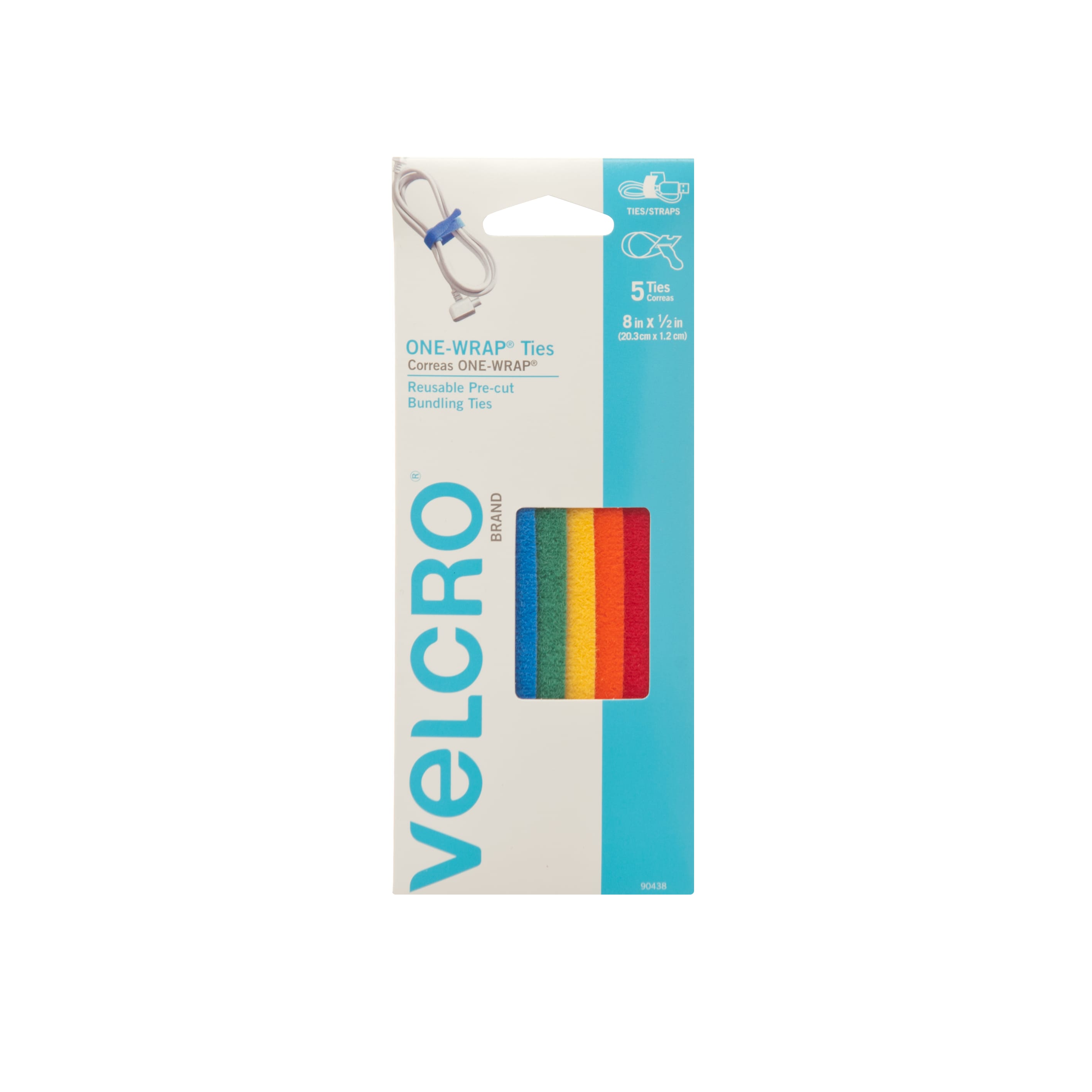 VELCRO Brand Thin Clear Fasteners 18in x 3/4in Roll, Clear