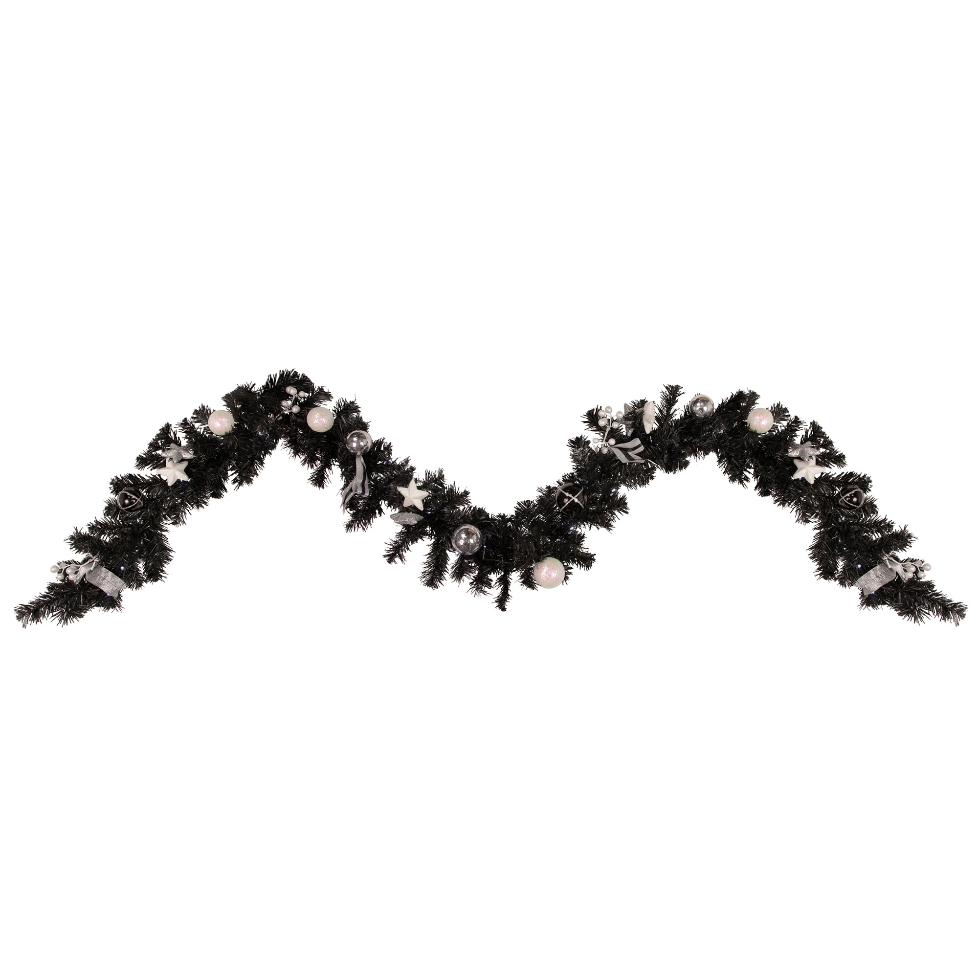 Northlight 34866678 Indoor Pre-lit Battery-operated 9-ft Pine Artificial Garland with White LED Lights
