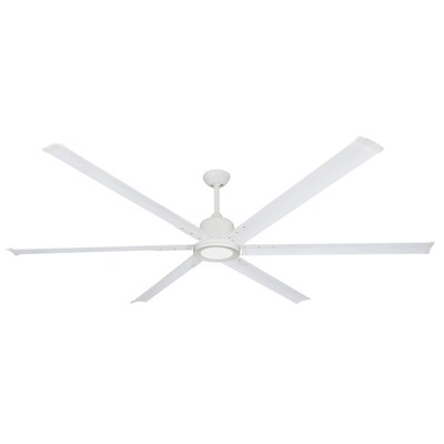 Troposair Titan Ii 84 W Light In Pure White Led Indoor Outdoor Ceiling Fan With Remote 6 Blade The Fans Department At Com Troposair Titan Ii 84 W Light In, 84 Ceiling Fan Without Light