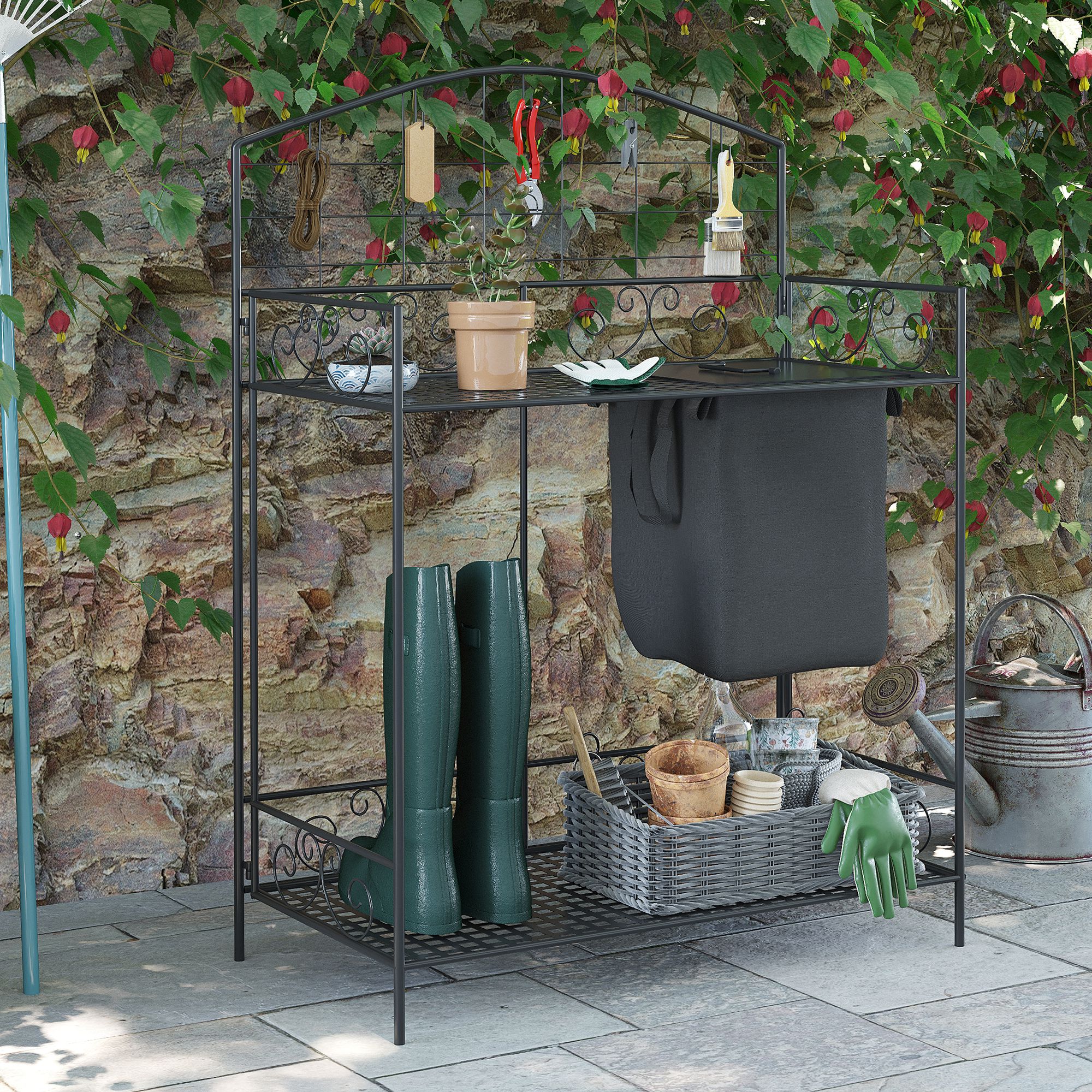 AHIOU HOME ZAAHG-P217245PB Potting-Benches - View #3