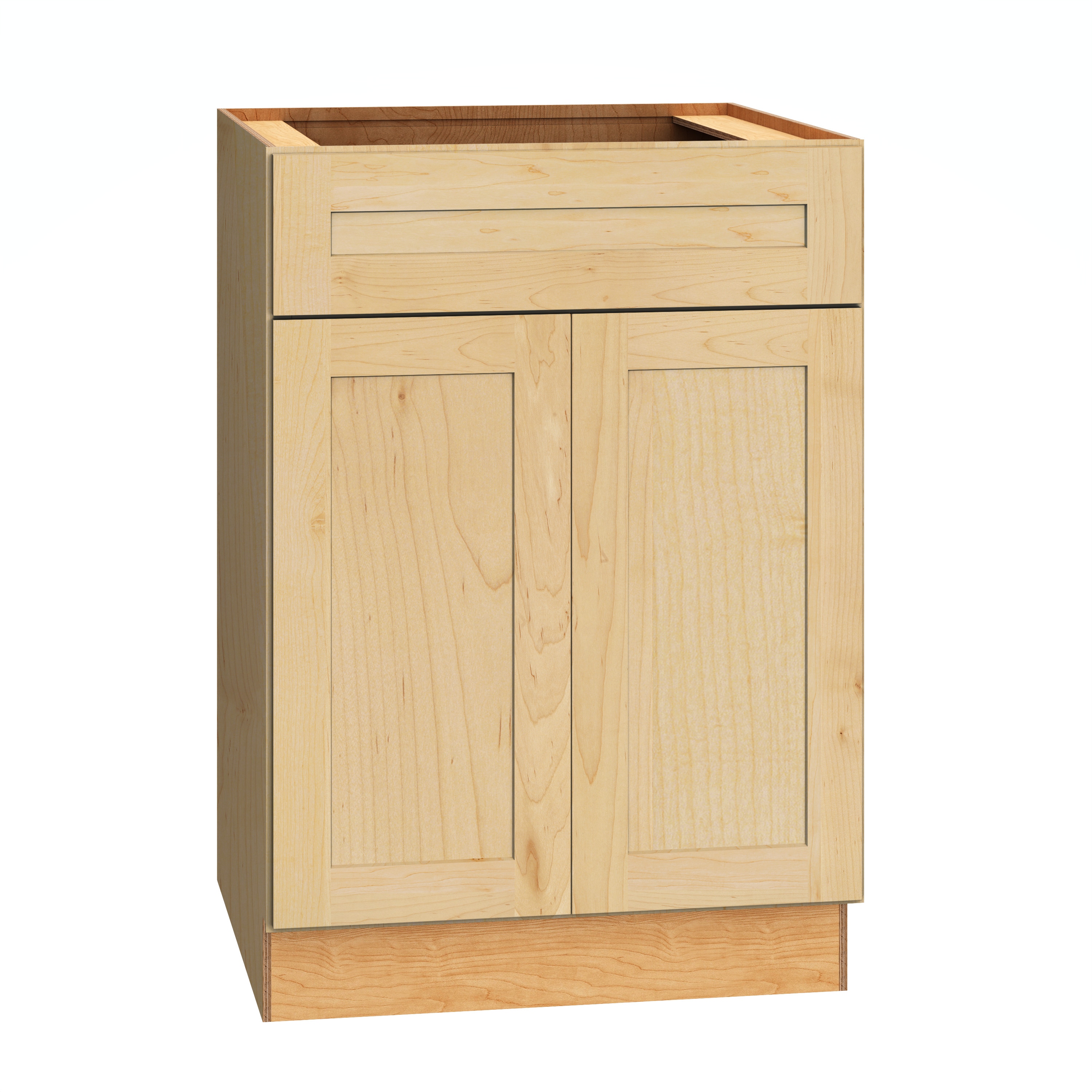 Diamond Express 62J-B24 Jamestown 24-in W x 34.5-in H x 24-in D Natural Light Brown Base Fully assembled Plywood Cabinet (Recessed Panel Shaker)
