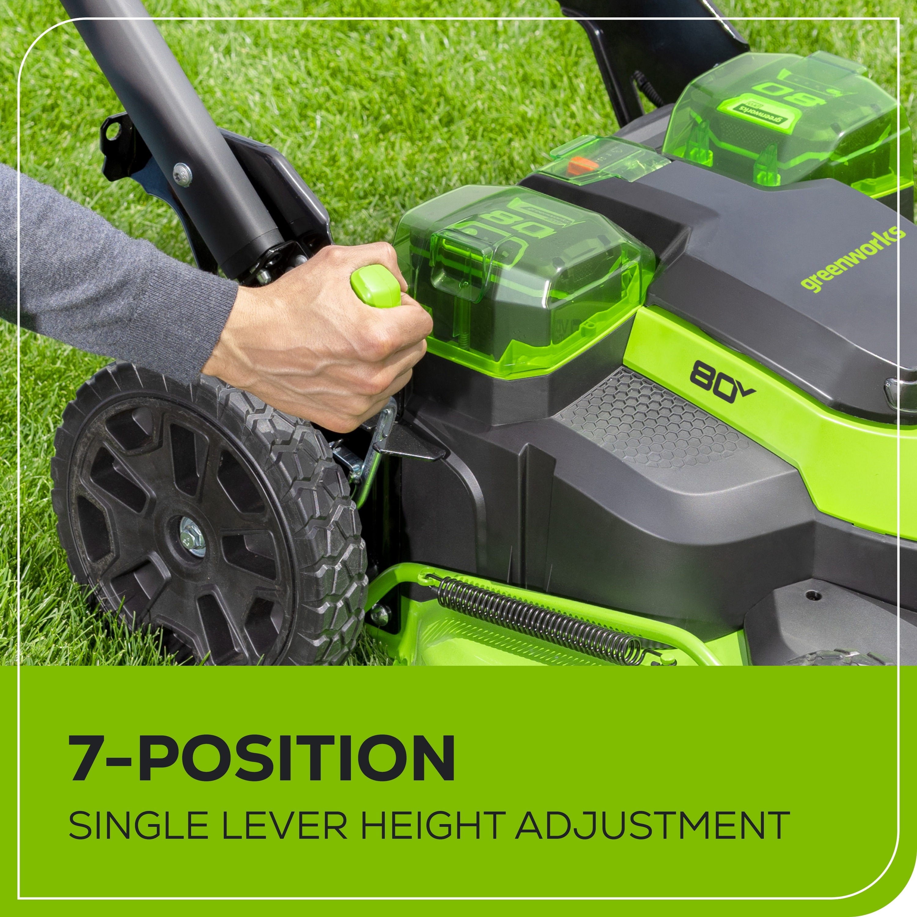 Greenworks MO80L414 Cordless-Elec-Push-Mowers - View #6