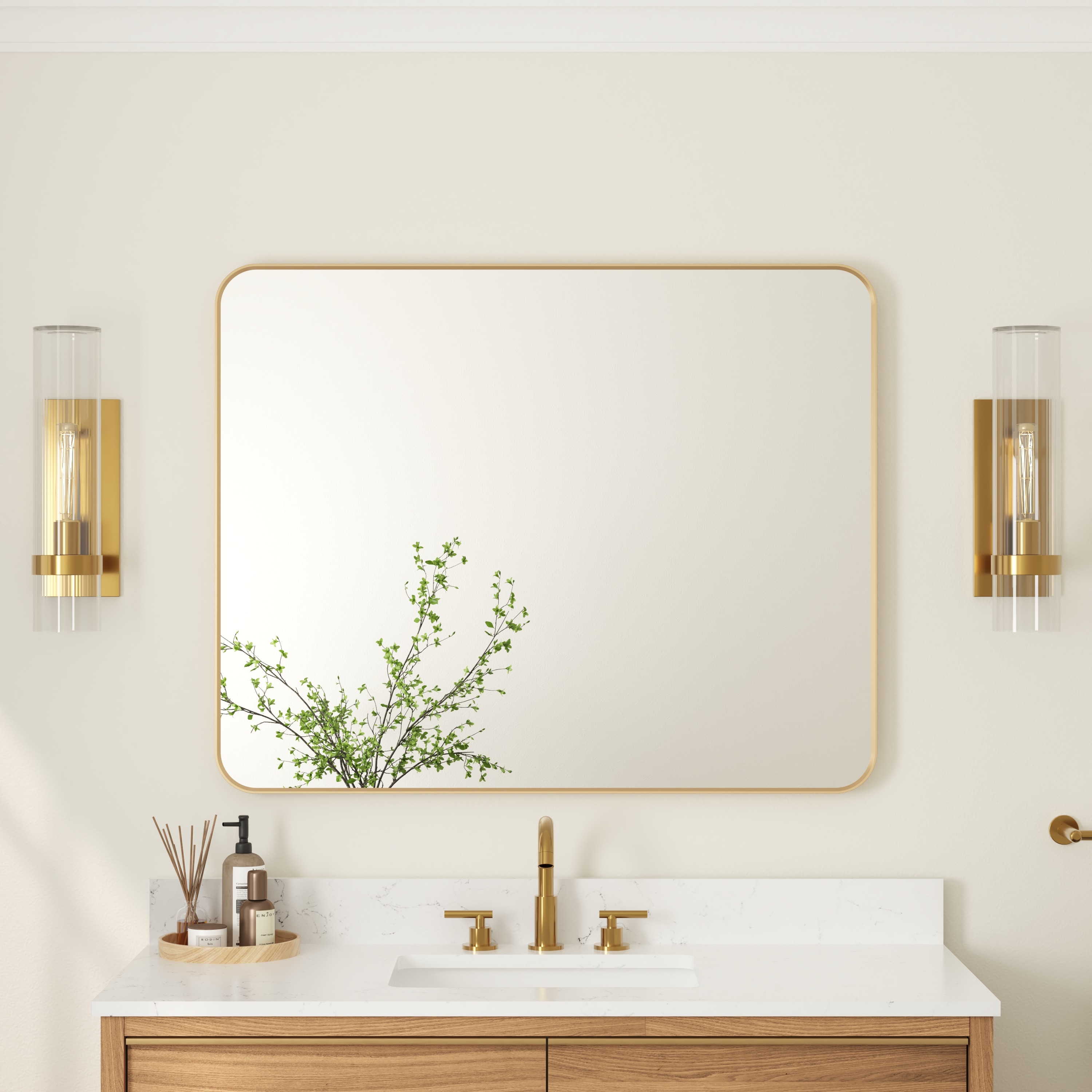 WELLFOR F1MR4032BG Framed-Bath-Mirrors - View #3