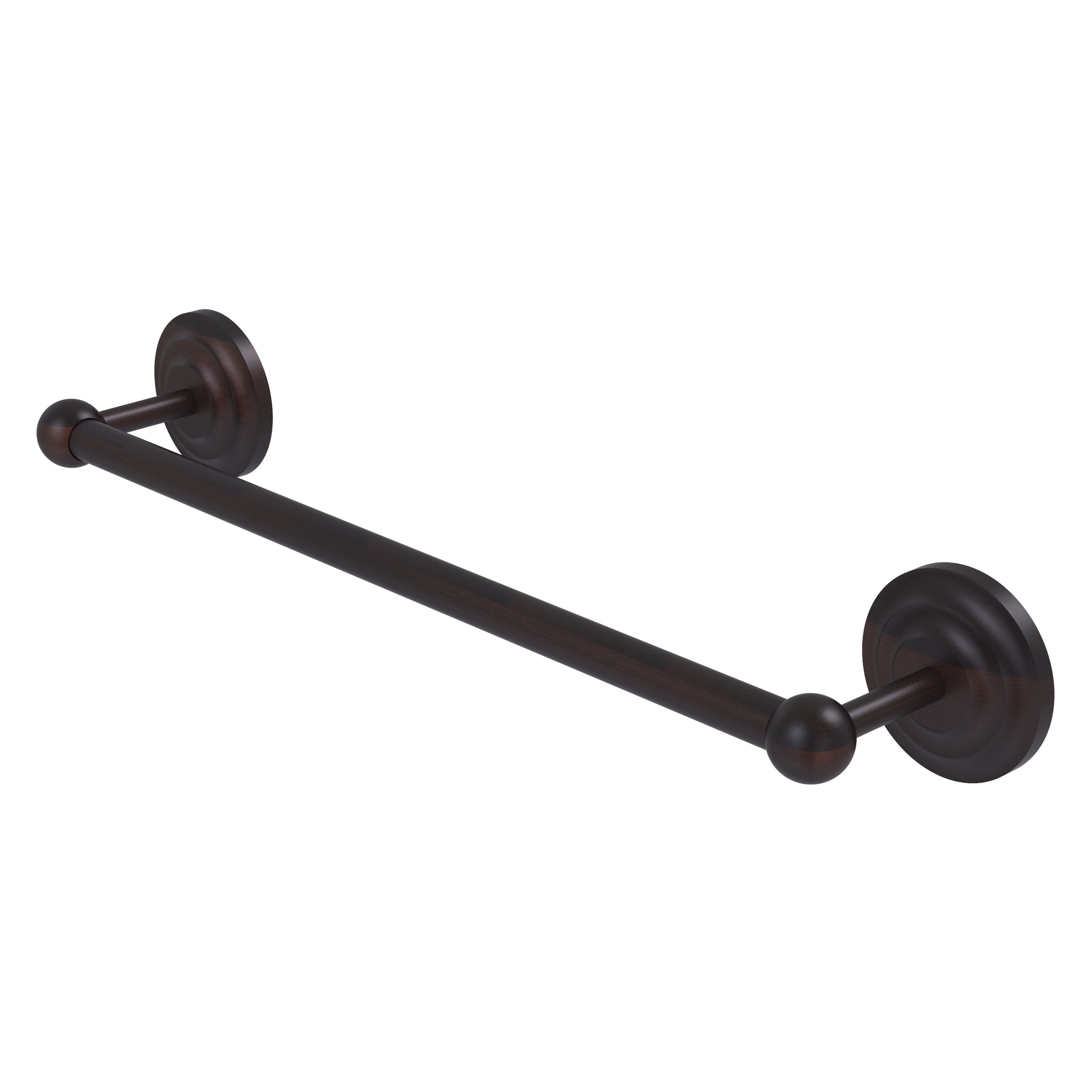 Allied Brass PQN-41/30-VB Prestige Que New 30-in Venetian Bronze Wall mount Single Towel Bar