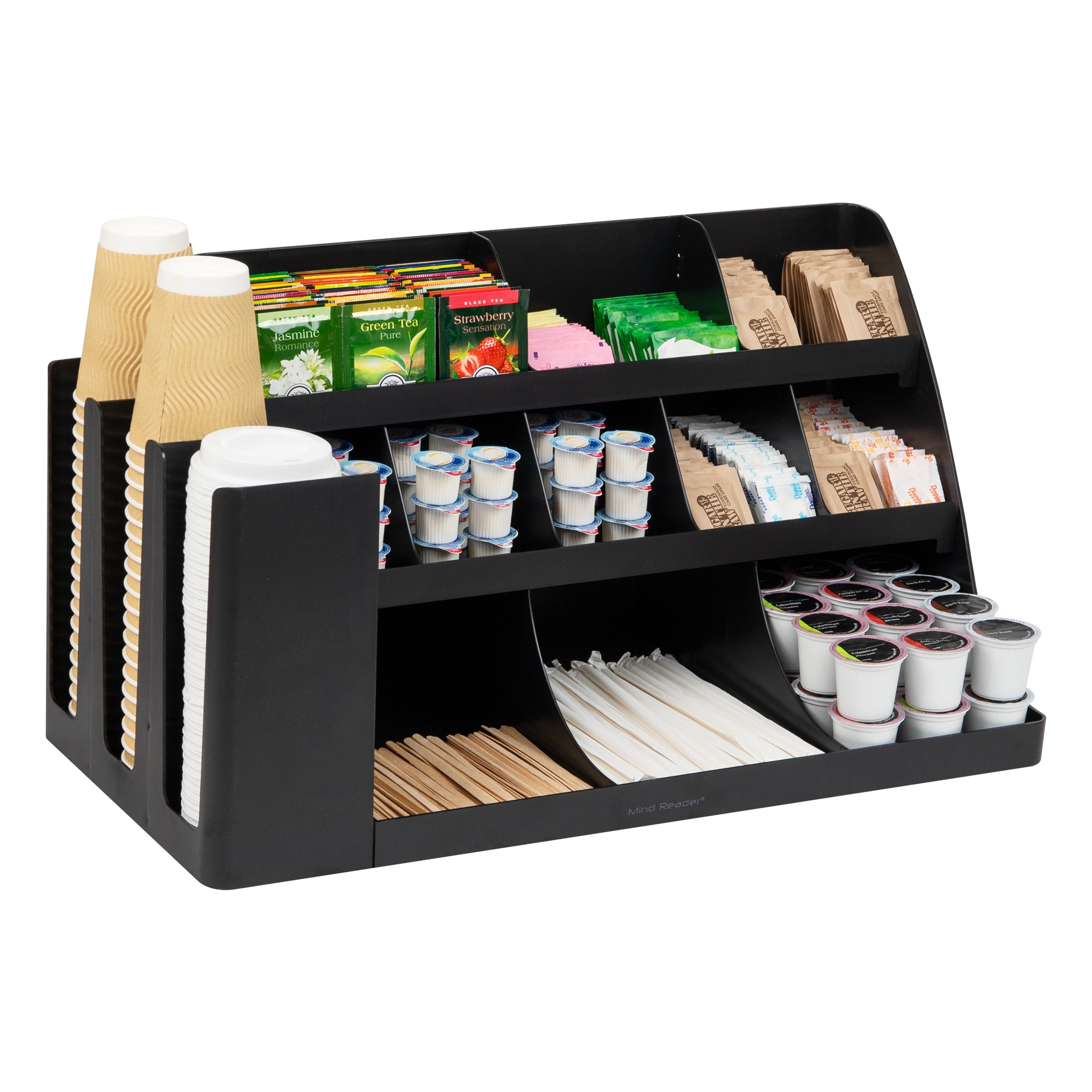 N\C Coffee Station Organizer, Countertop Coffee Bar Accessories and Storage, Coffee Pod Holder Storage Bin Box Organizer, Coffee Station K Cup Holder
